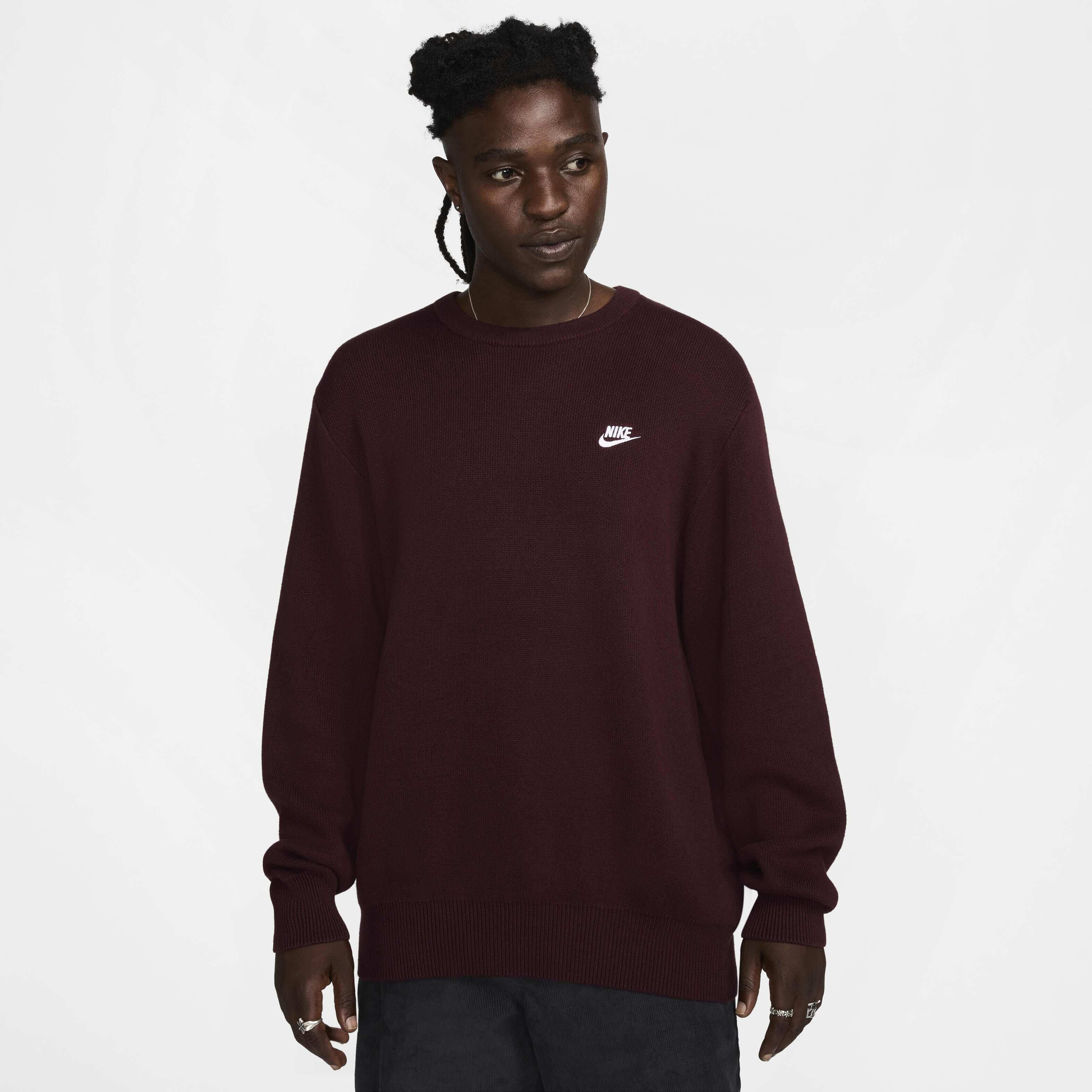 Nike grey crew neck jumper online
