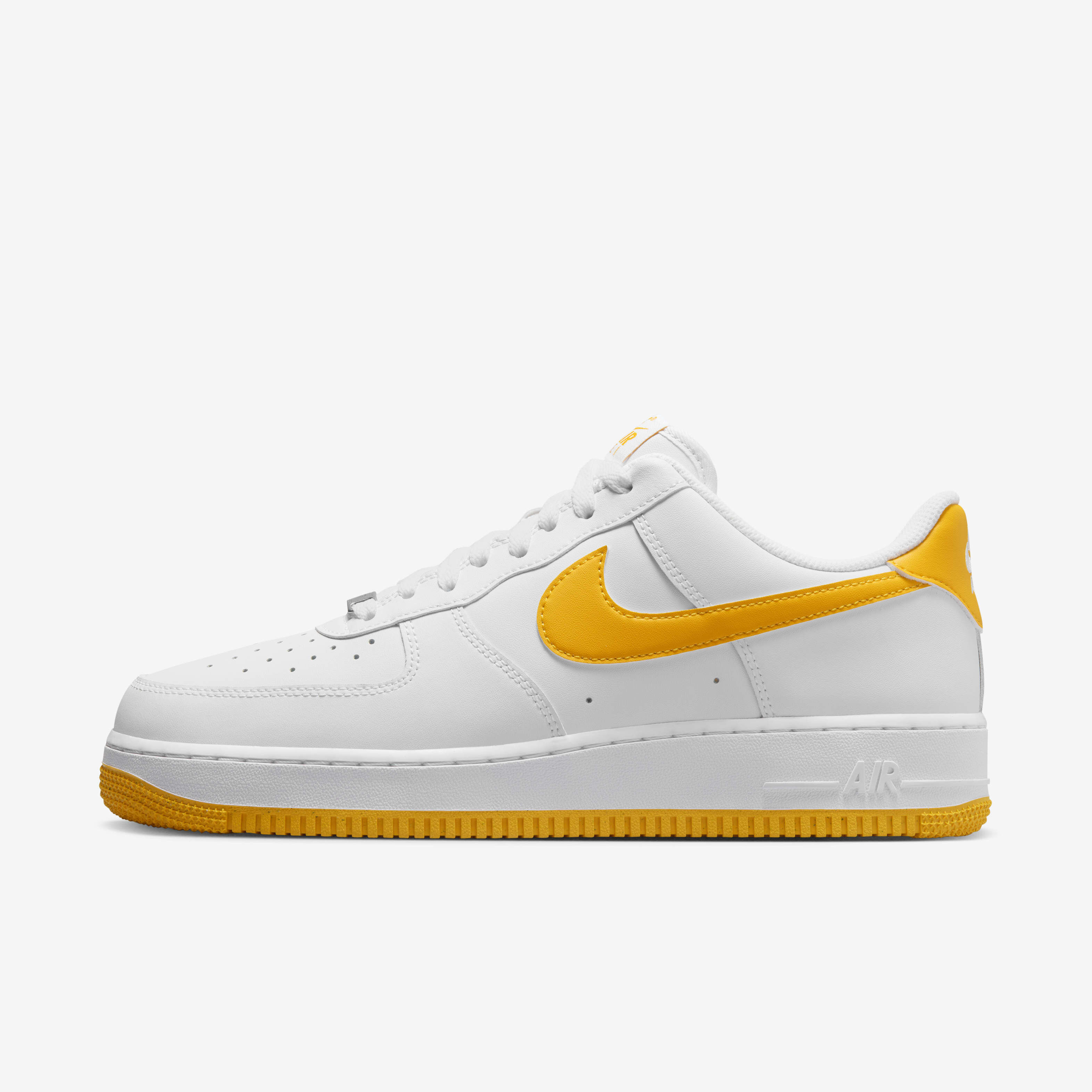 Buy Nike Air Force 1 07 Men s Shoes White White University Gold Nike UAE Official
