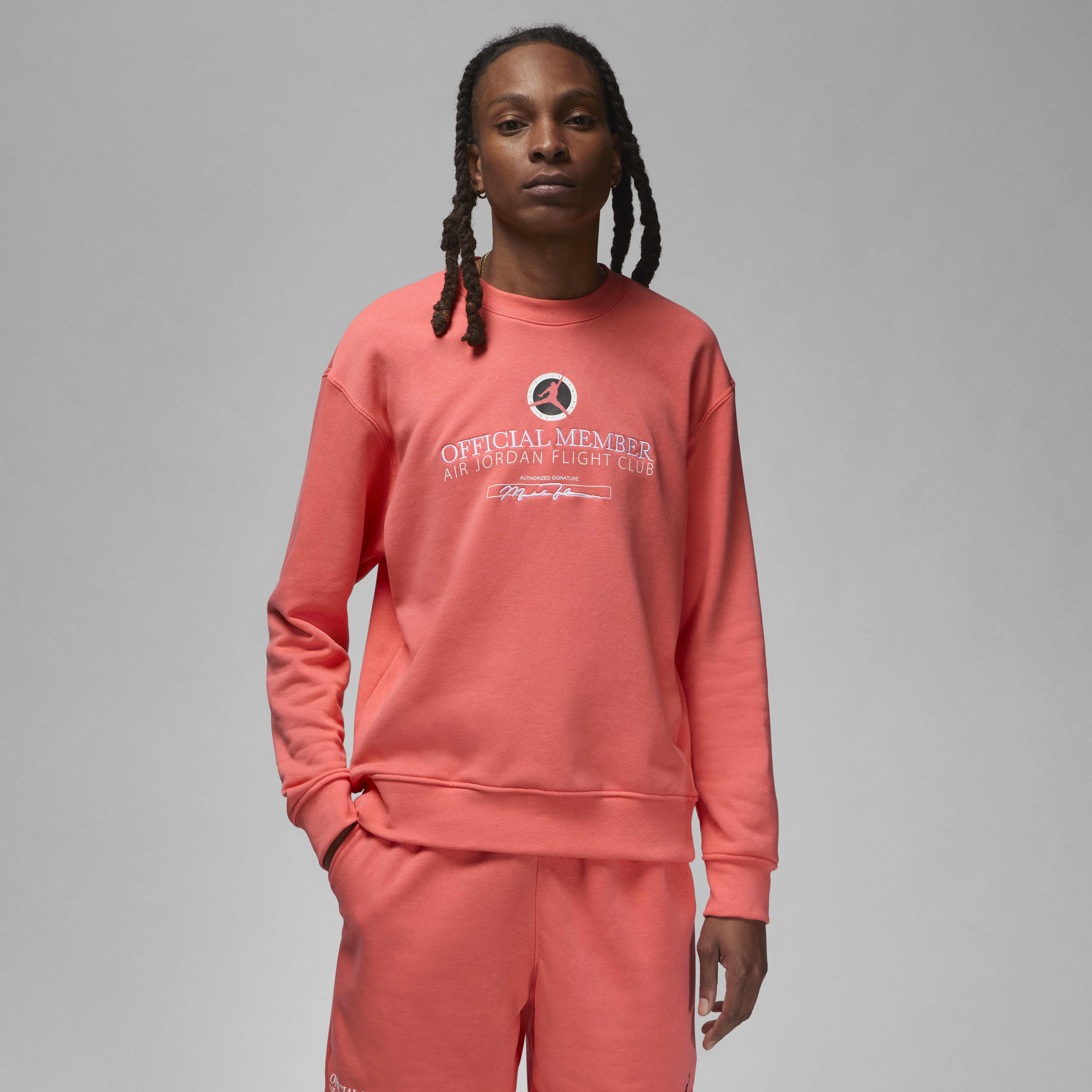 Buy Jordan Flight MVP Men s Lightweight Fleece Crew neck Sweatshirt Nike UAE Official