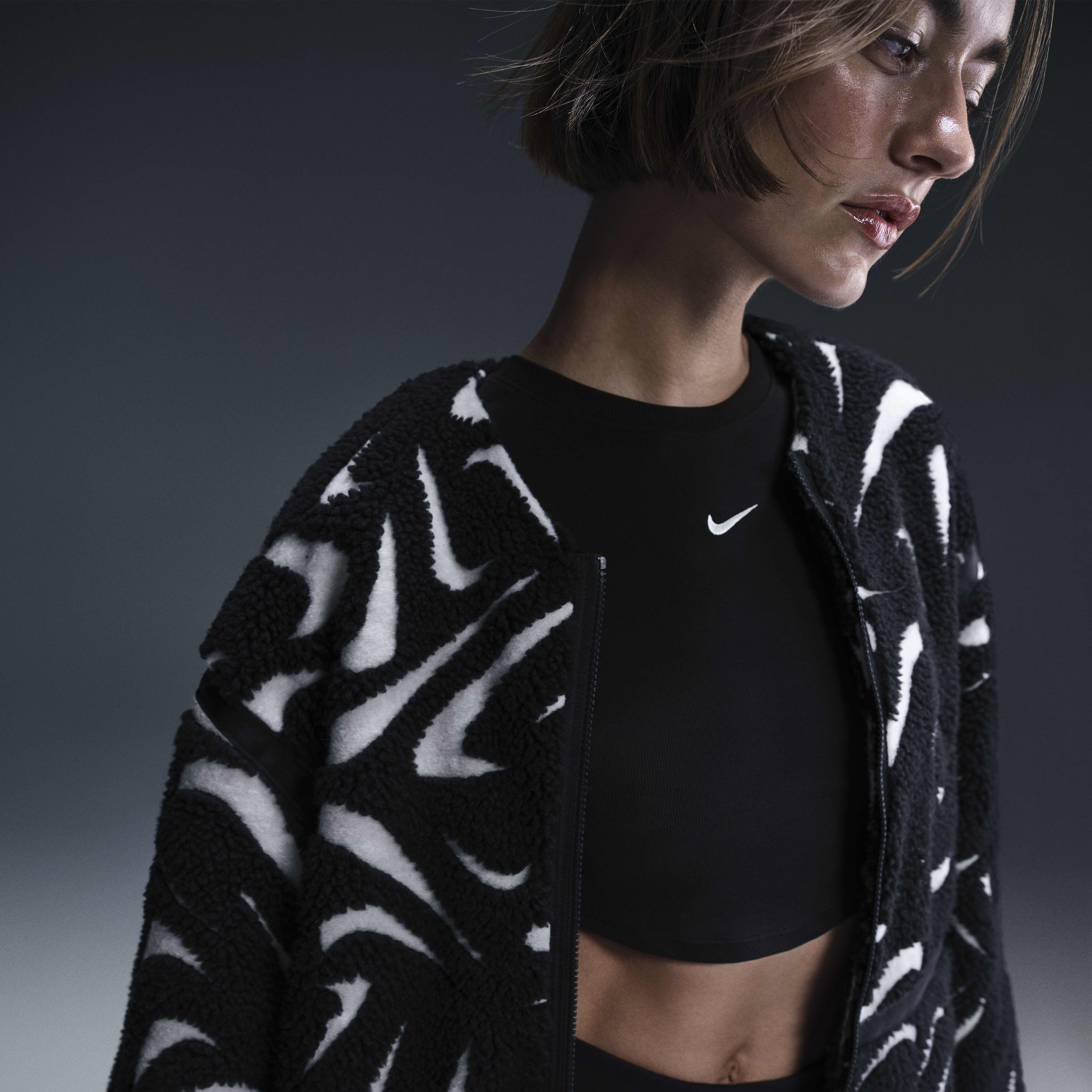 Buy Nike Sportswear Women's Loose High-Pile Jacket - Black