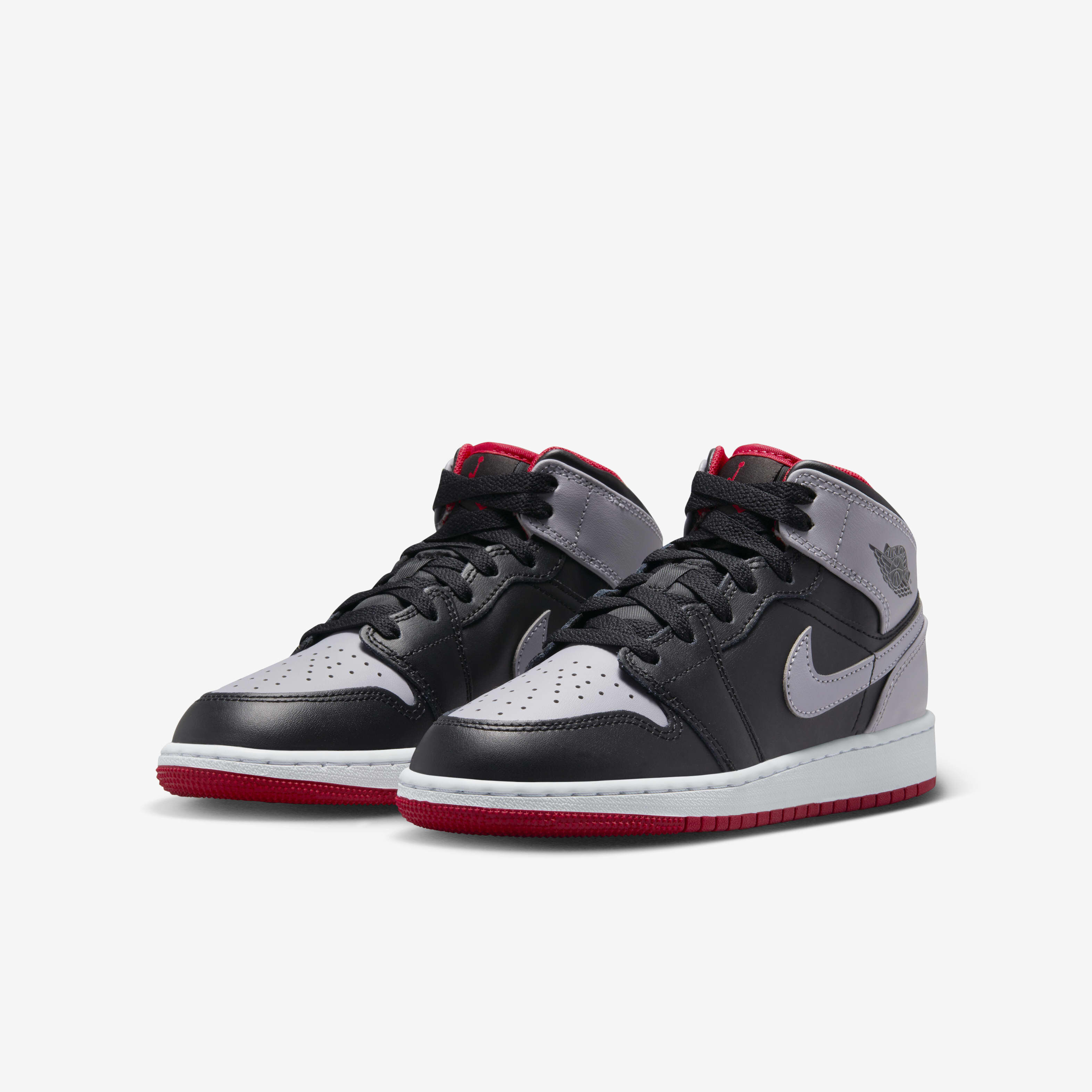 Air jordan 1 mid red and black outlet