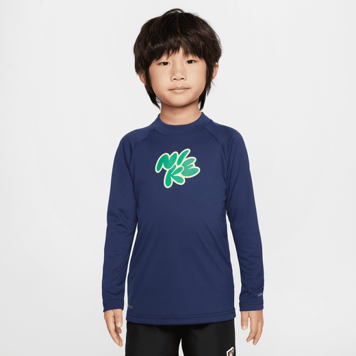 Kids' Swimwear-Nike Swim, Nike Swim Hydroguard, Little Kids' Long-Sleeve Top