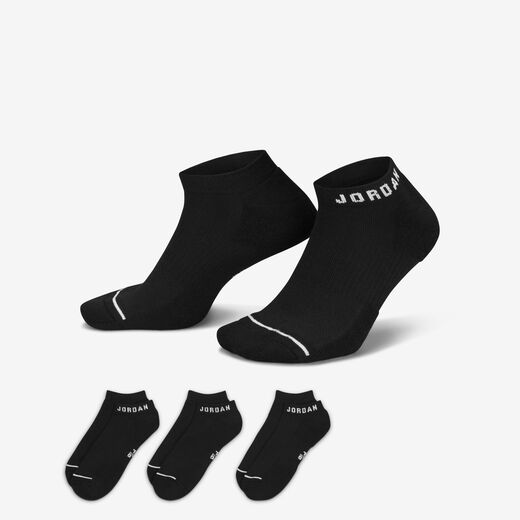 Jordan No Show Socks-JRDN, Jordan, Everyday No-Show Socks (3 Pairs)