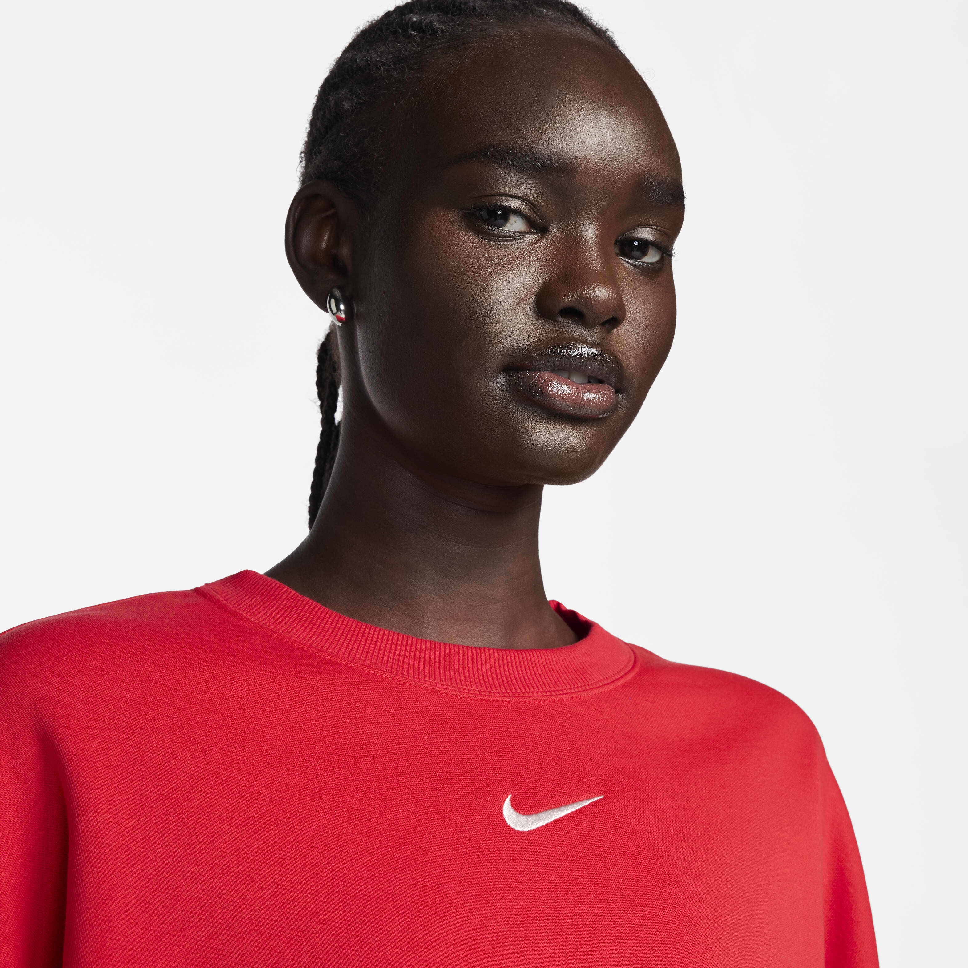 Nike red women's sweatshirt sales