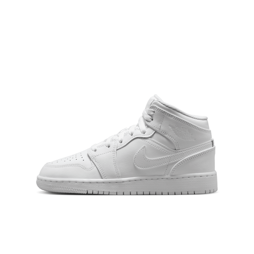 Air jordan 1 mid pure white on sale