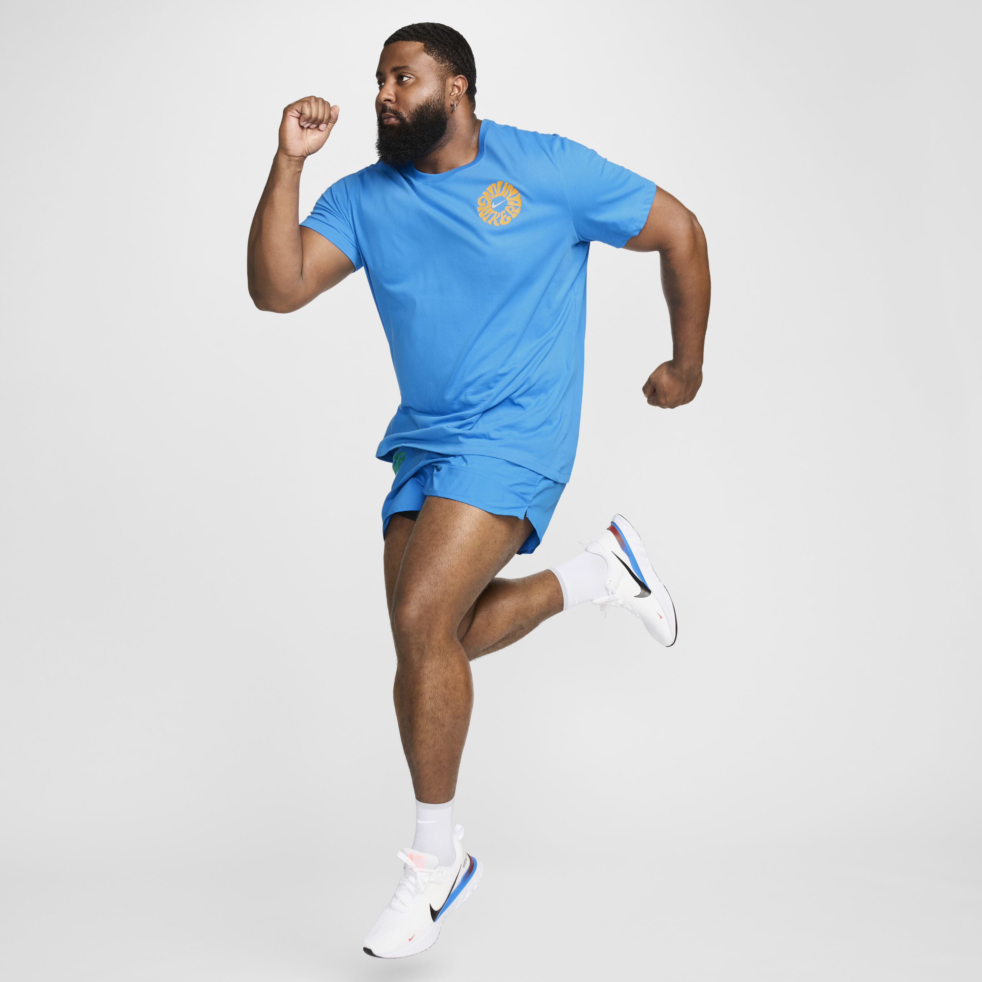 Buy Nike Men's Dri-FIT Running T-Shirt - Light Photo Blue
