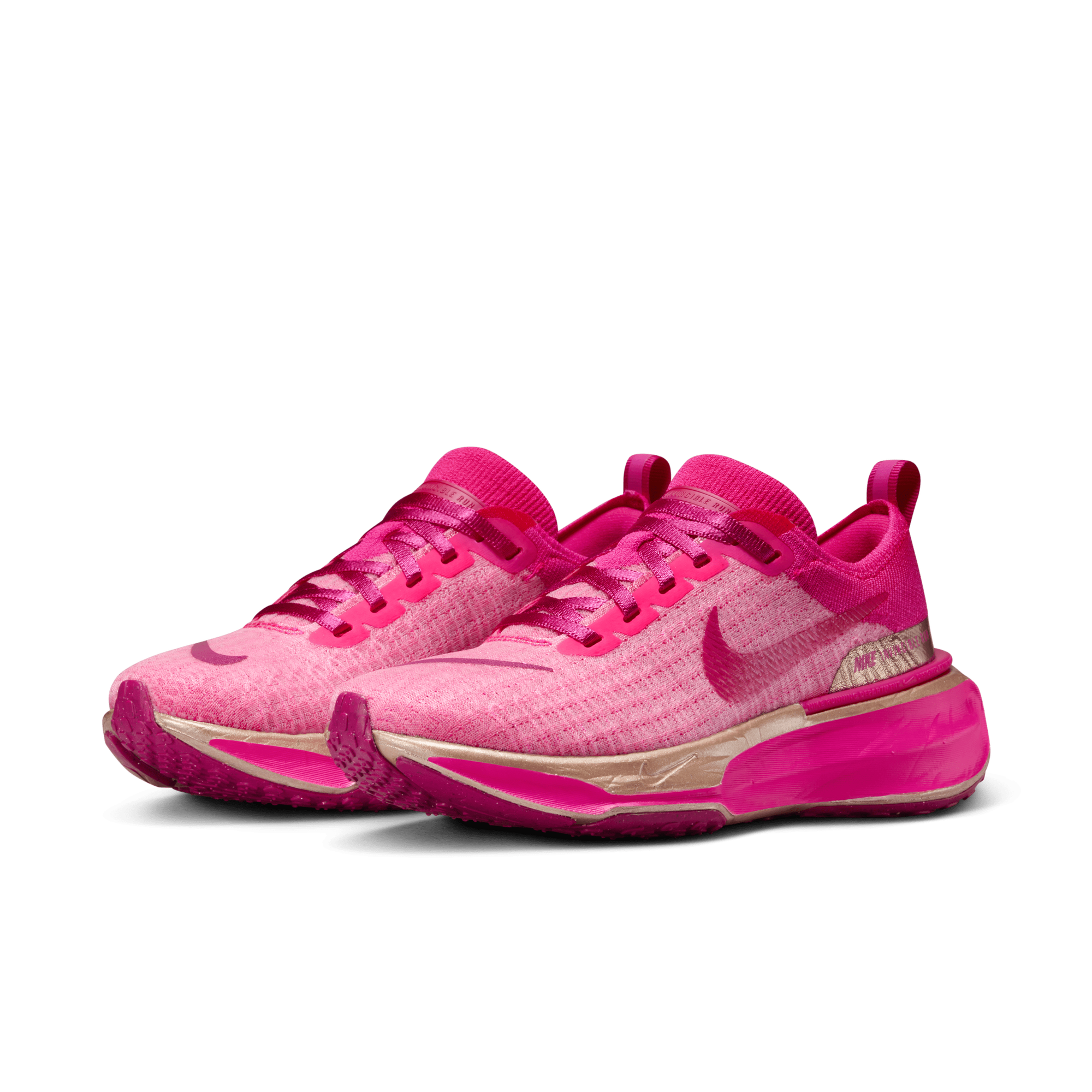 Pink nike shop running shoes