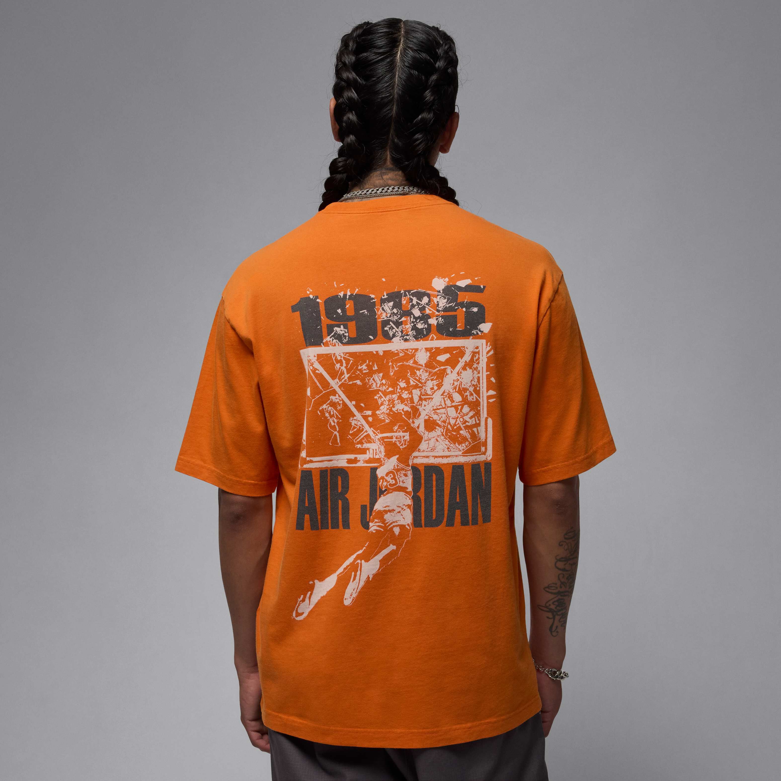 ★Nike★ Jordan Brooklyn Oversized Graphic T-Shirt M Starfis Jordan - Jordan Brooklyn Oversized Graphic Short Sleeve Crew