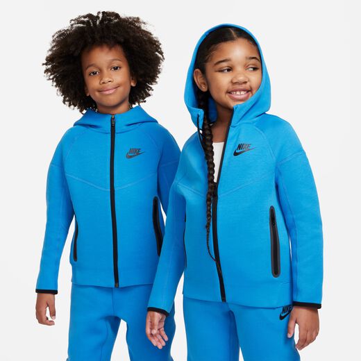 Nike Tech Fleece Tracksuit Kids Sportswear Dark Green Black
