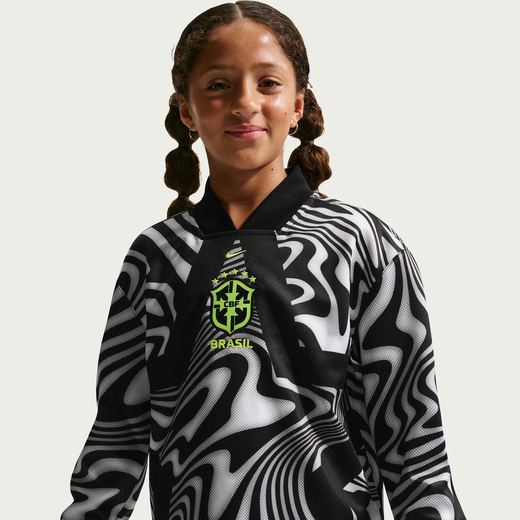 Hollywood Goalkeepers-Nike, Brazil Hollywood Keeper, Older Kids' Nike Dri-FIT Football Shirt