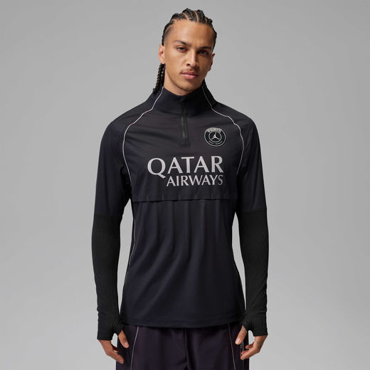 Men's T-shirts-JRDN, Paris Saint-Germain Strike Elite Night Edition, Men's Jordan Aerogami Football Shell-Top
