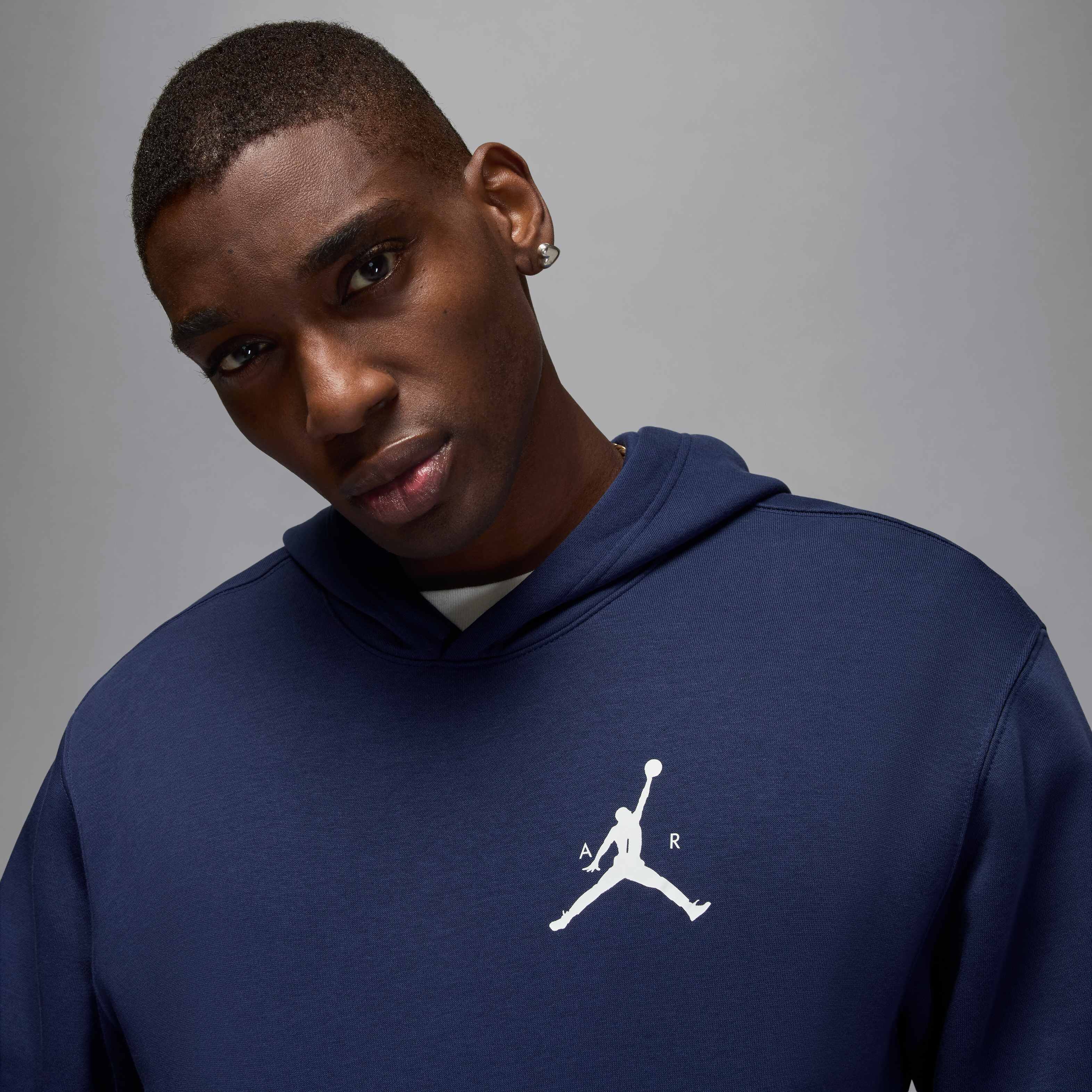 navy blue jordan hoodie