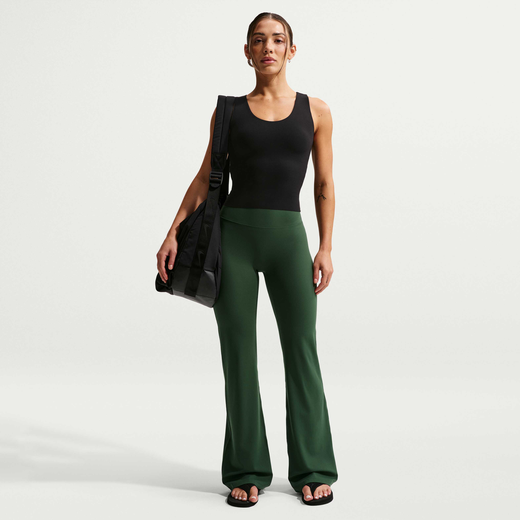 Women's Tights & Leggings-Nike, Nike Zenvy, Women's High-Waisted Flared Leggings with No Front Seam