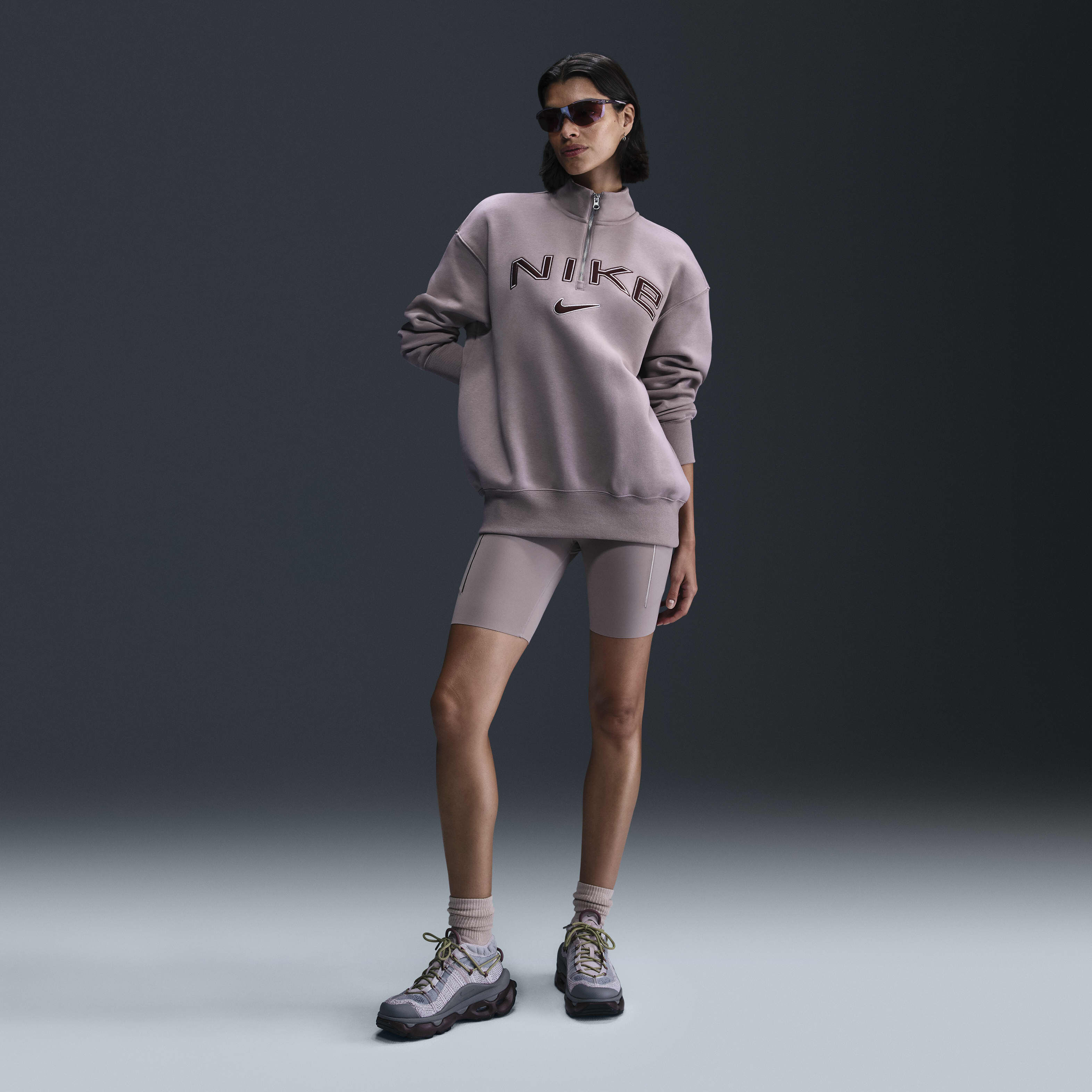 【予約受付中】 Buy Nike Sportswear Phoenix Fleece Women's Oversized 1/4-Zip ウォームアップウェア