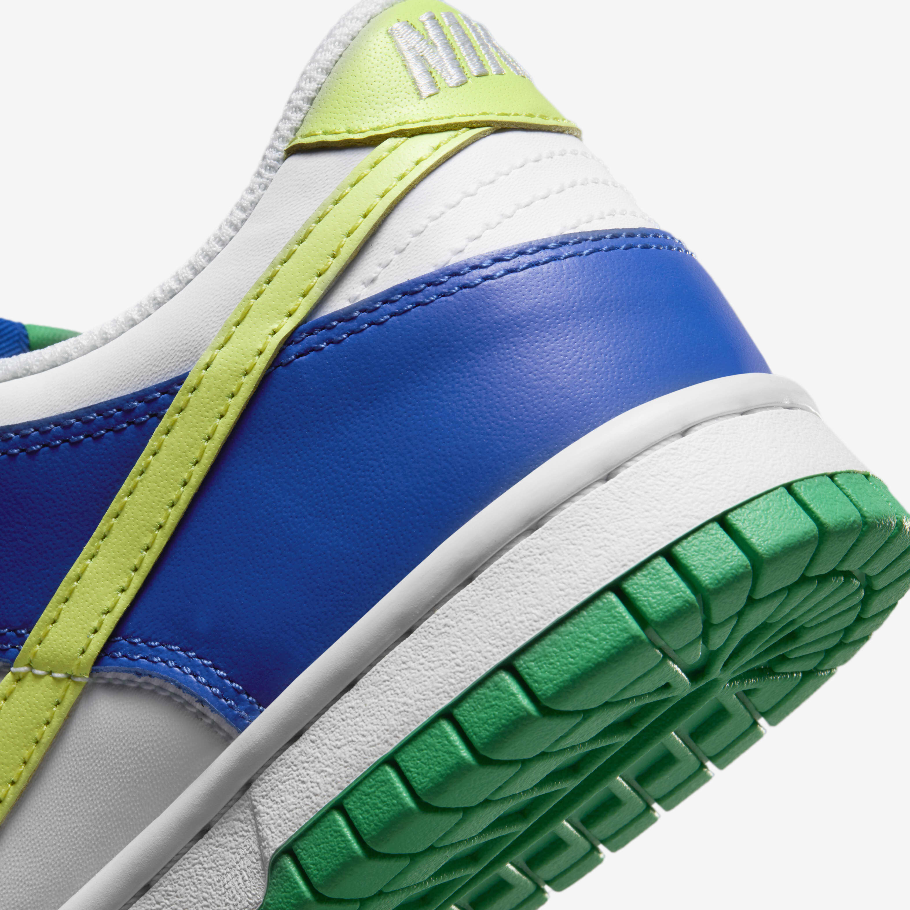 Buy Nike Dunk Low Older Kids' Shoes - White/Stadium Green/Game Royal ...