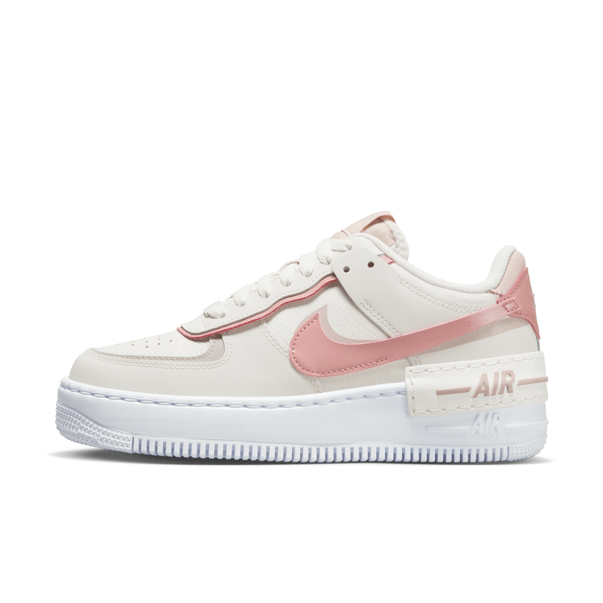 Nike air force 1 shadow pink and red hotsell