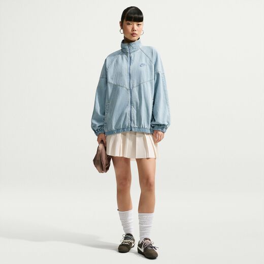 Women's Jackets & Gilets-Nike, Nike Windrunner, Women's Oversized Denim Jacket