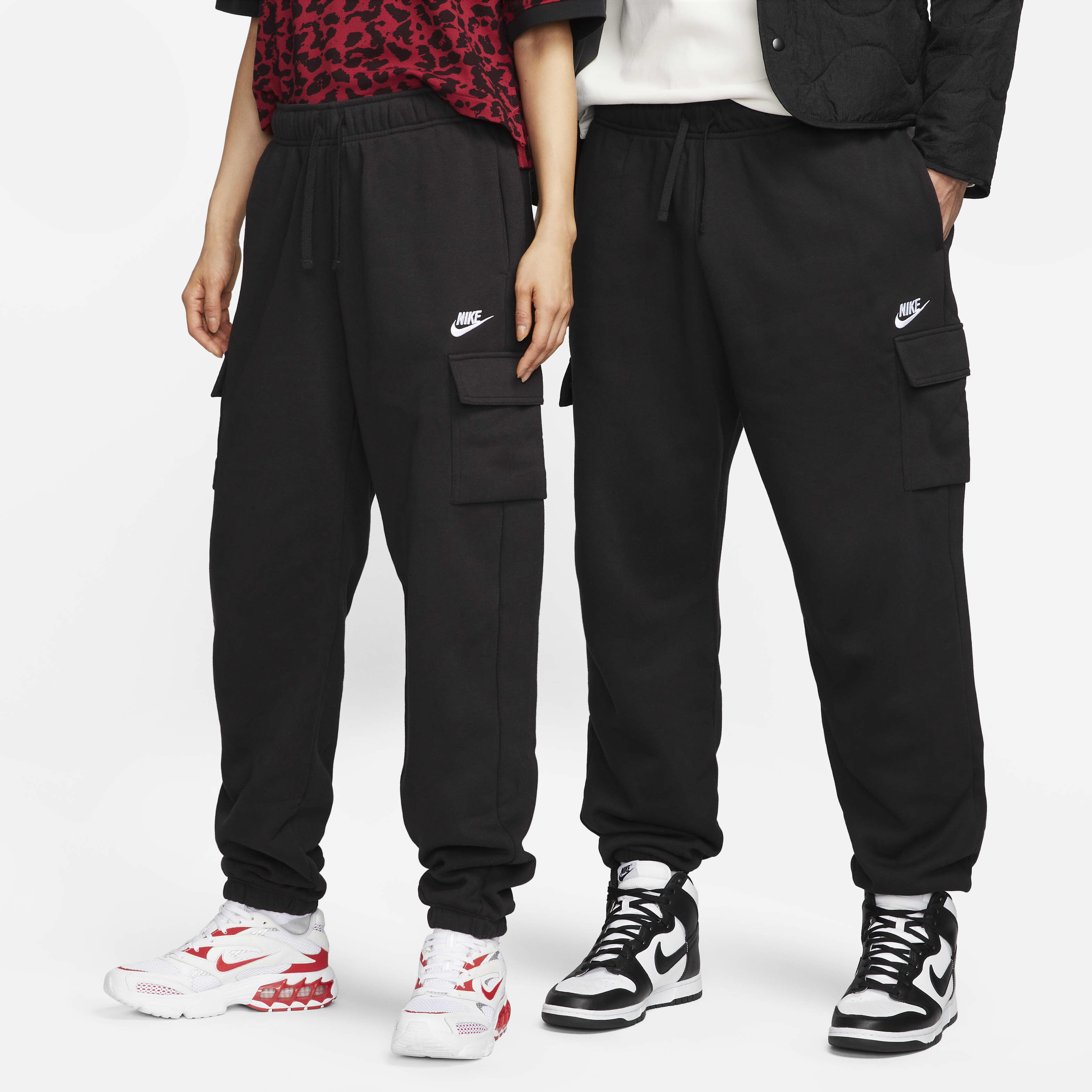 Buy Nike Sportswear Club Fleece Women s Mid Rise Oversized Cargo Tracksuit Bottoms Nike UAE Official