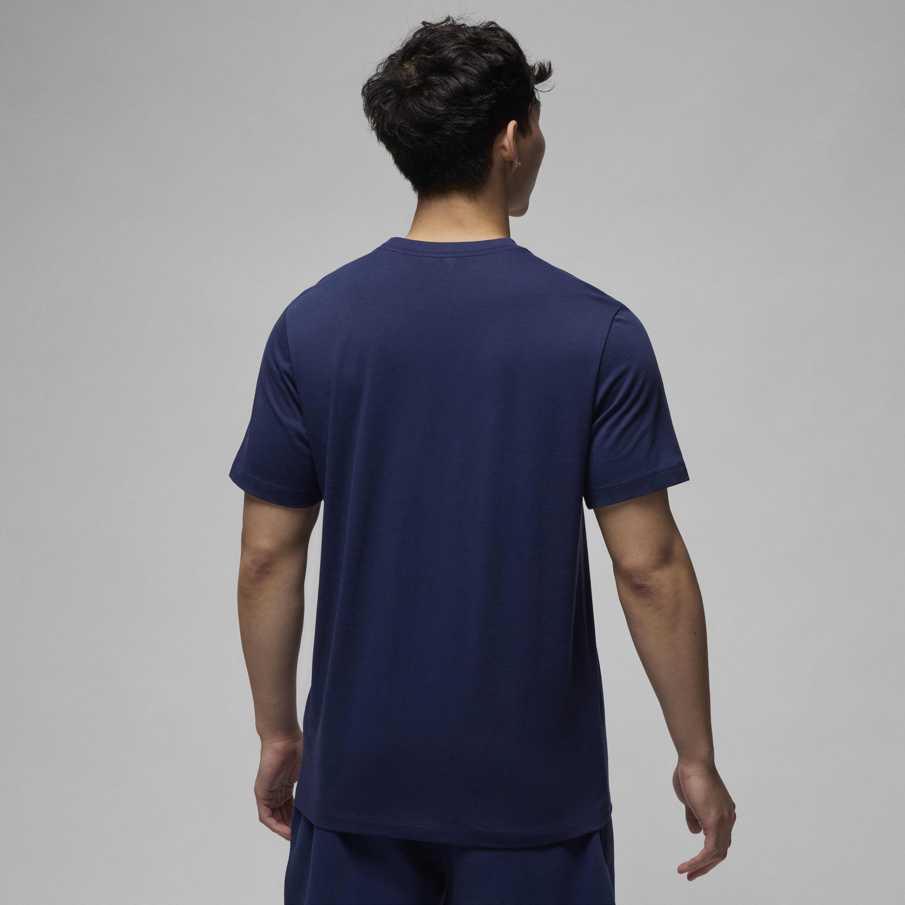 Navy blue and white jordan shirt 2025