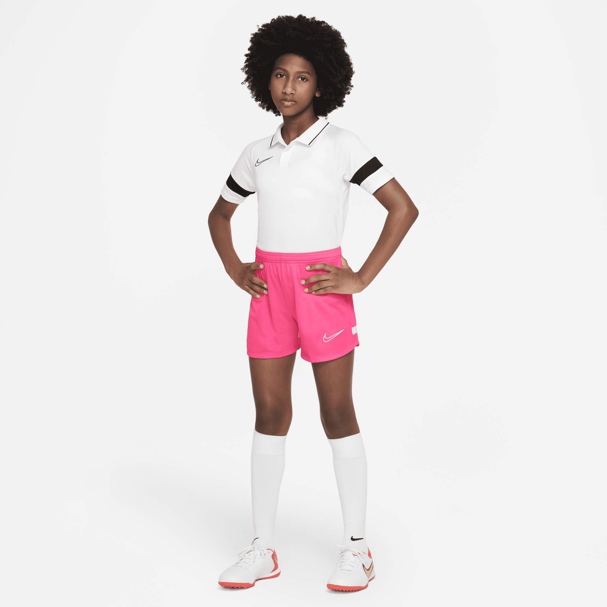 Shop Dri FIT Academy Older Kids Knit Football Shorts Nike UAE