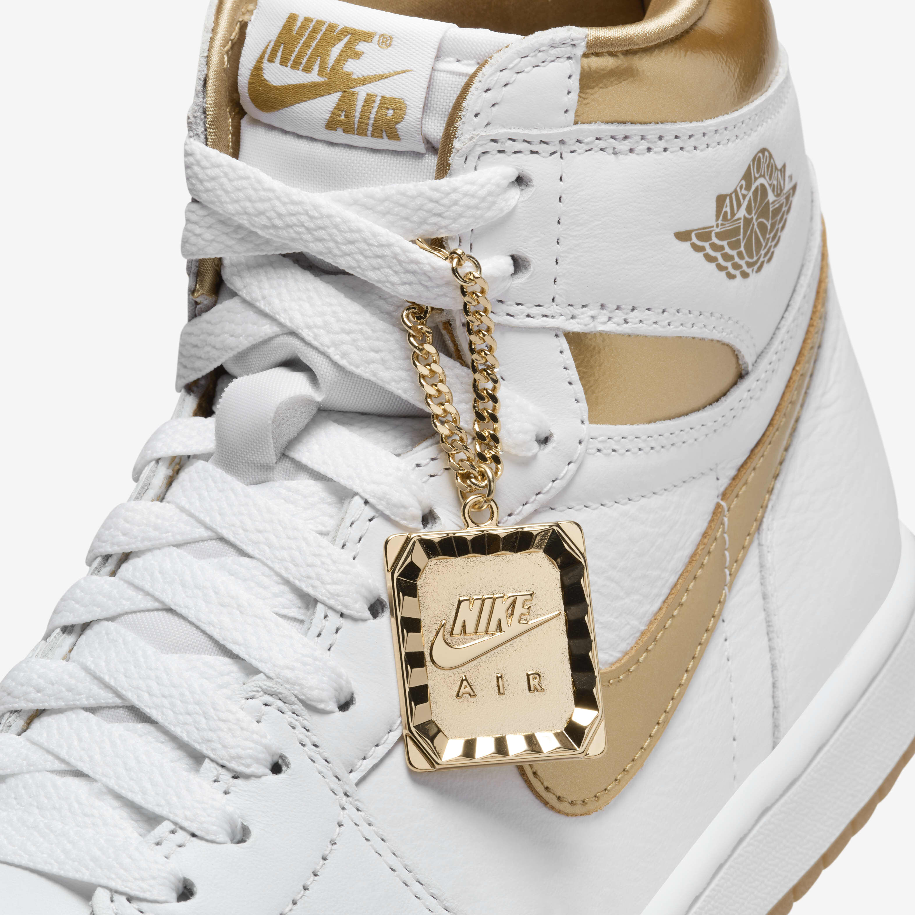 Buy Air Jordan 1 Retro High OG White and Gold Women s Shoes Nike UAE Official