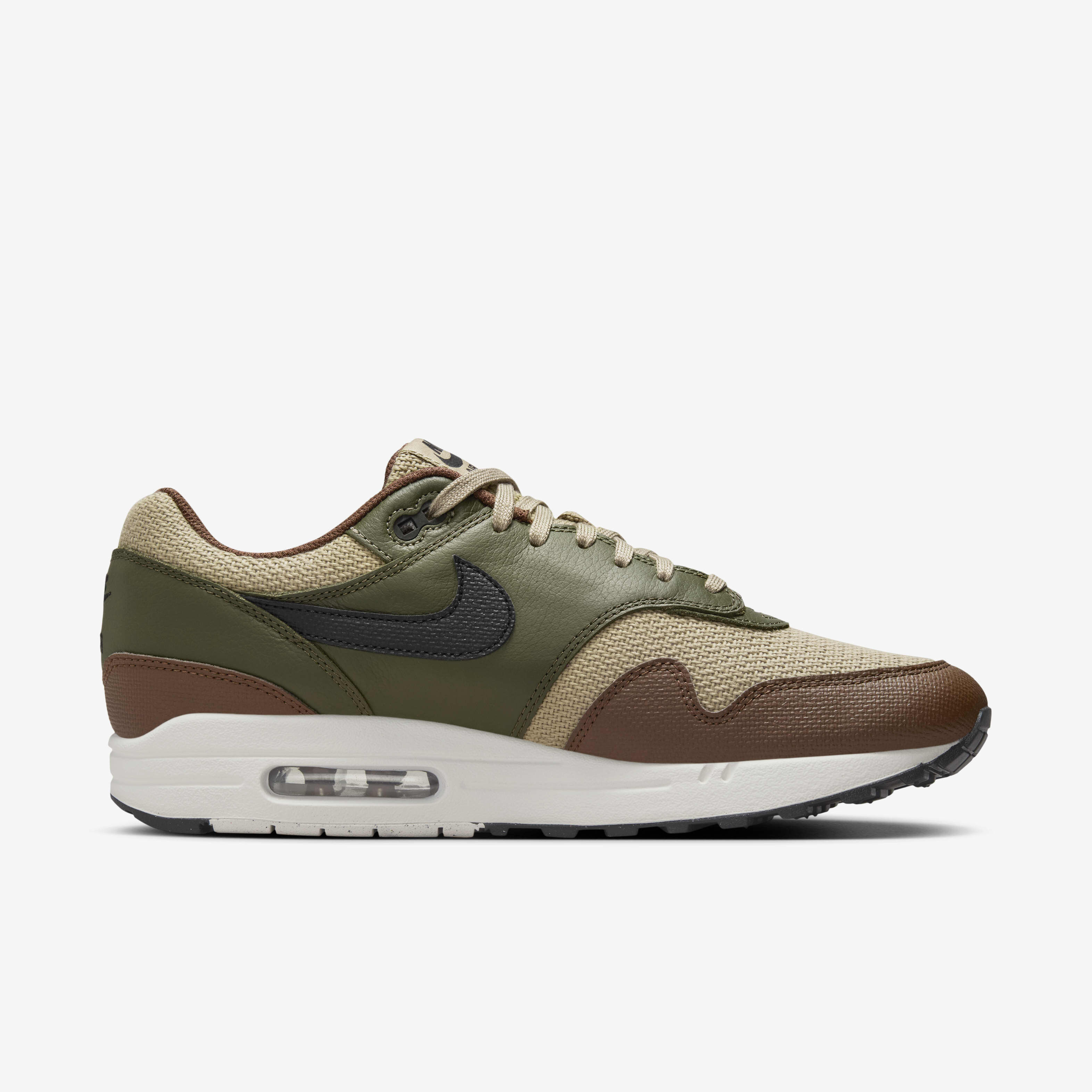 Buy Nike Air Max 1 Essential Premium Men s Shoes Neutral Olive Cargo Khaki Cacao Wow Black Nike UAE Official