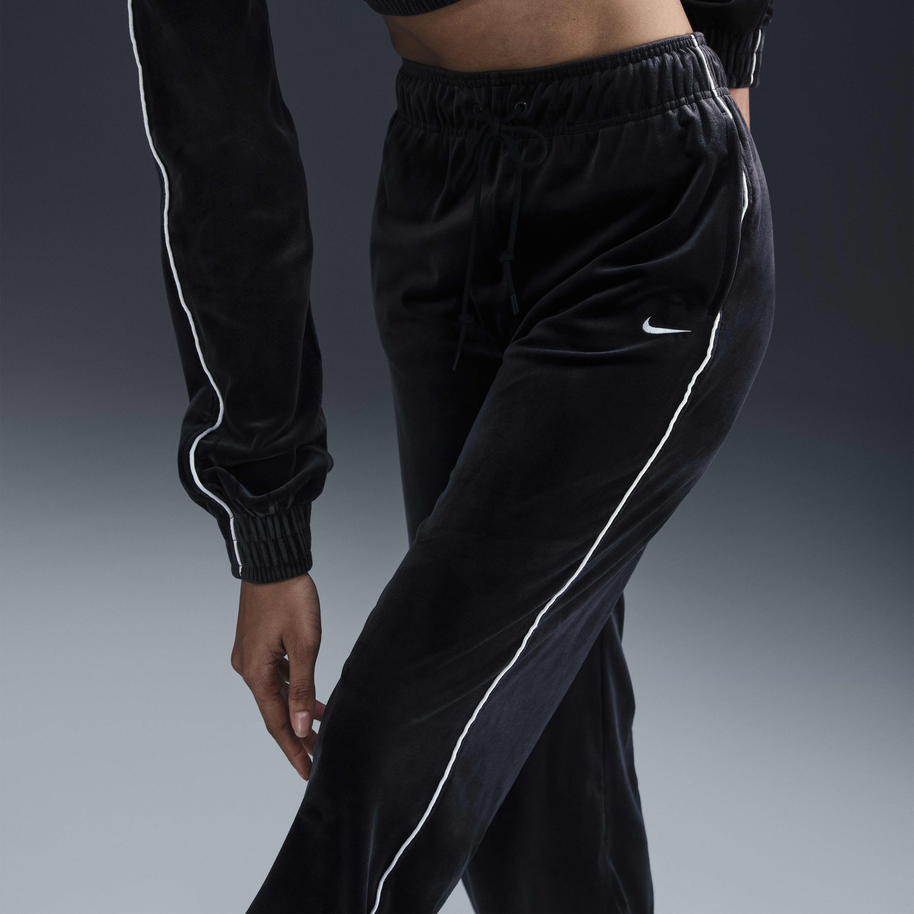 Buy Nike Sportswear Collection Women s Mid Rise Velour Joggers Nike UAE Official