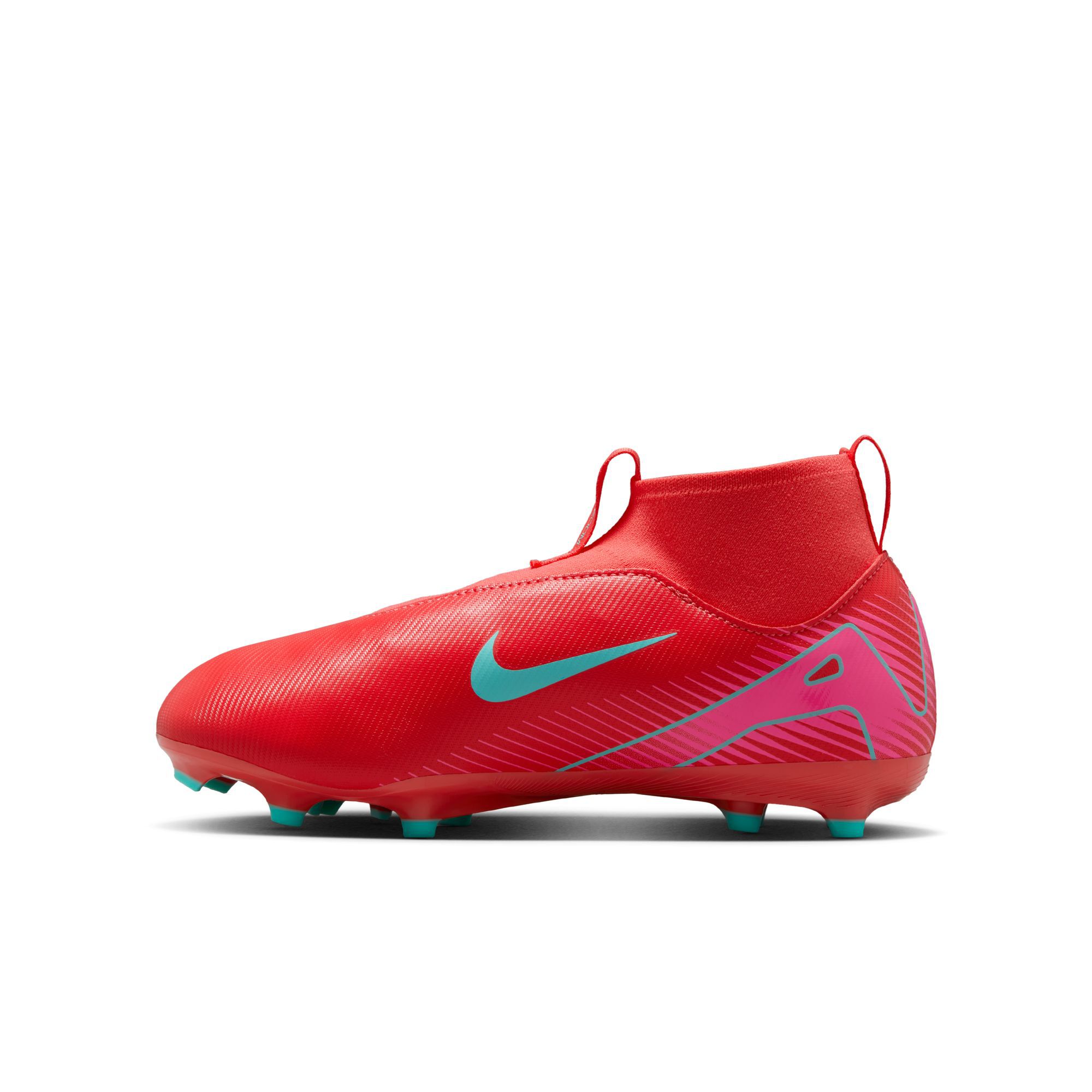 Buy Nike Jr. Mercurial Superfly 10 Academy Younger Older Kids MG High Top Football Boot Ember Glow Aurora Green Nike UAE Official