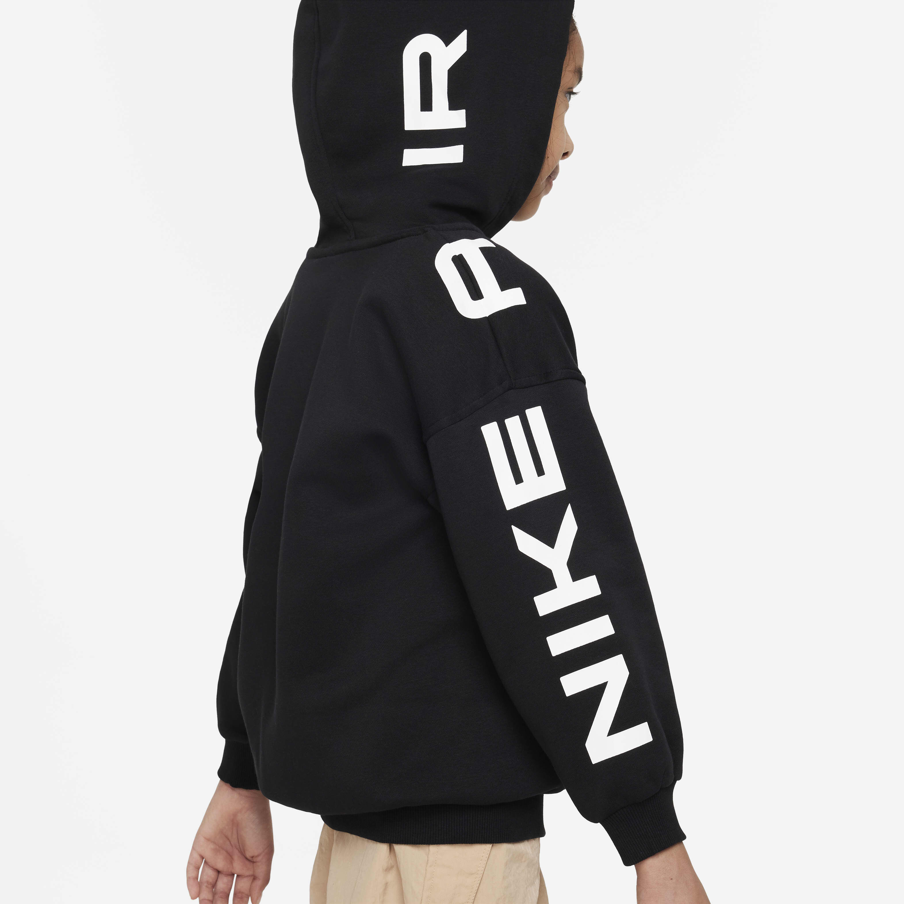 Buy Nike Air Club Fleece Older Kids Girls Oversized Full Zip Hoodie Nike UAE Official