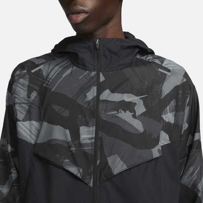 Nike camo running hot sale jacket