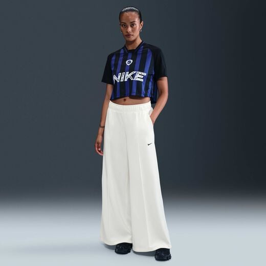 Clothing-Nike, Nike Sportswear, Women's Mid-Rise Wide-Leg Tracksuit Bottoms Clothing-Nike, Nike Sportswear, Women's Mid-Rise Wide-Leg Tracksuit Bottoms