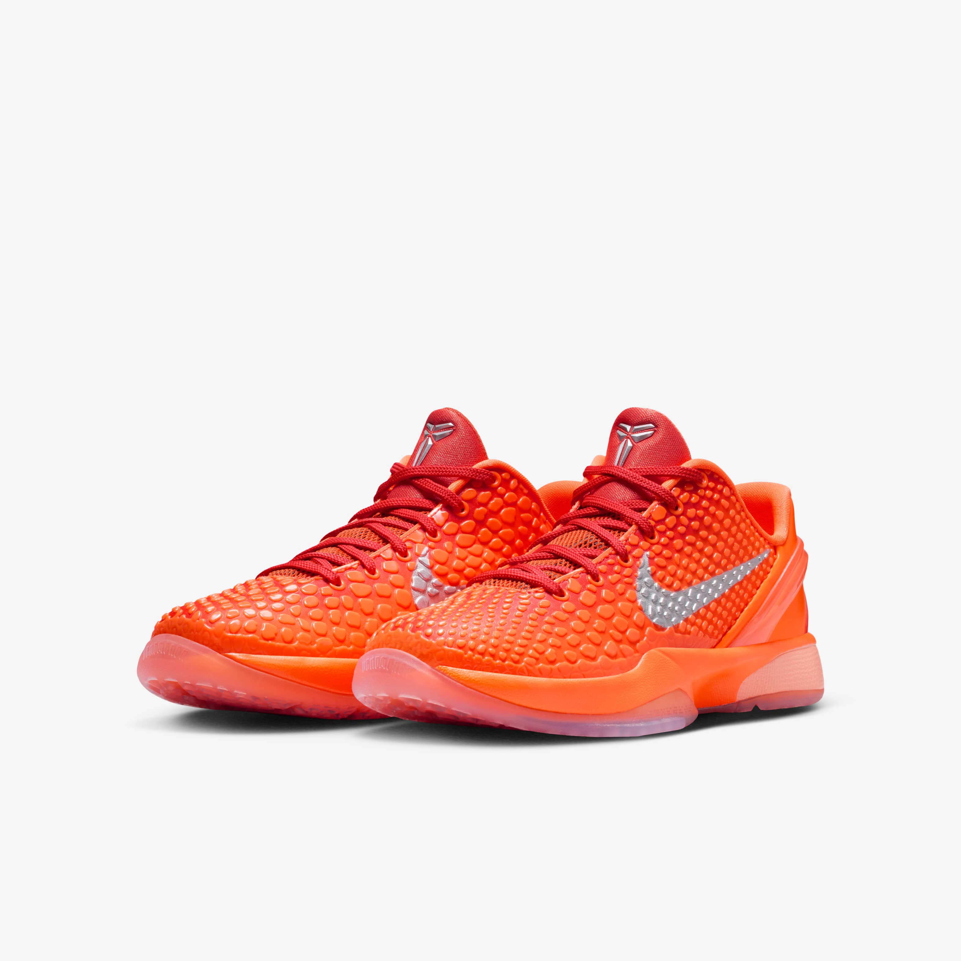 Buy Kobe VI Big Kids' Basketball Shoes - Total Orange/White/Light