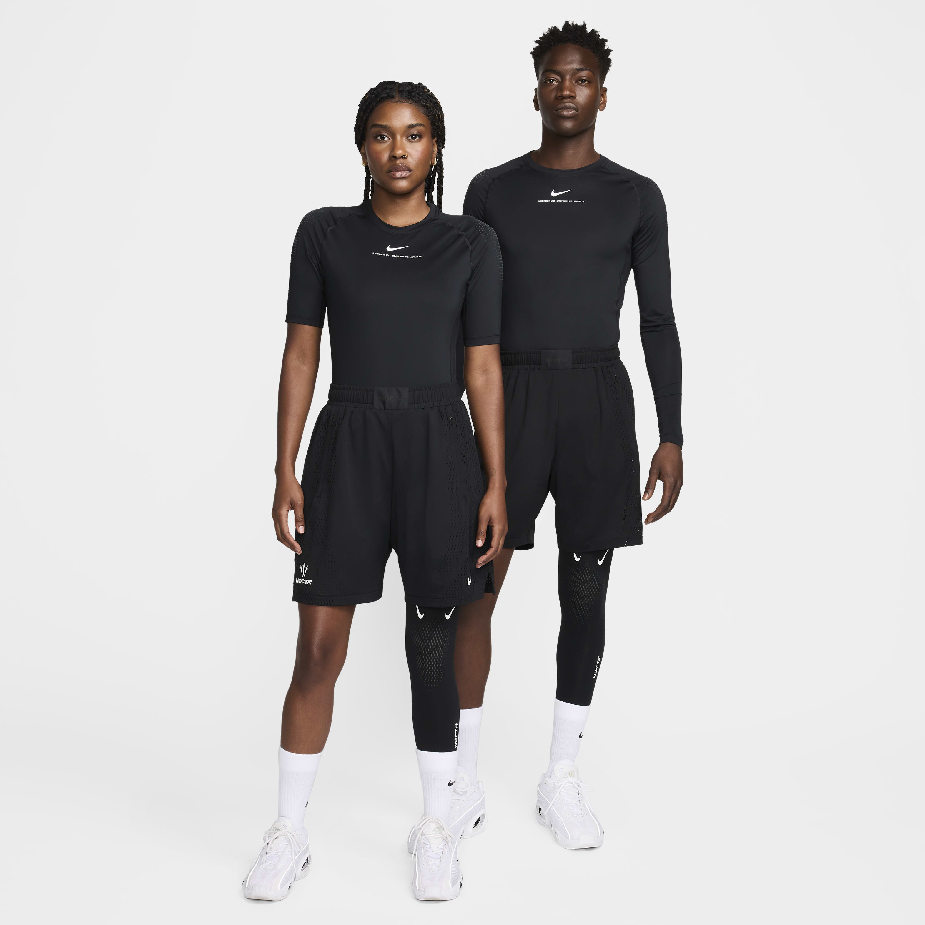 Buy NOCTA Men's Single-Leg Basketball Tights (Left) -  Black/White/Anthracite/White | Nike UAE Official
