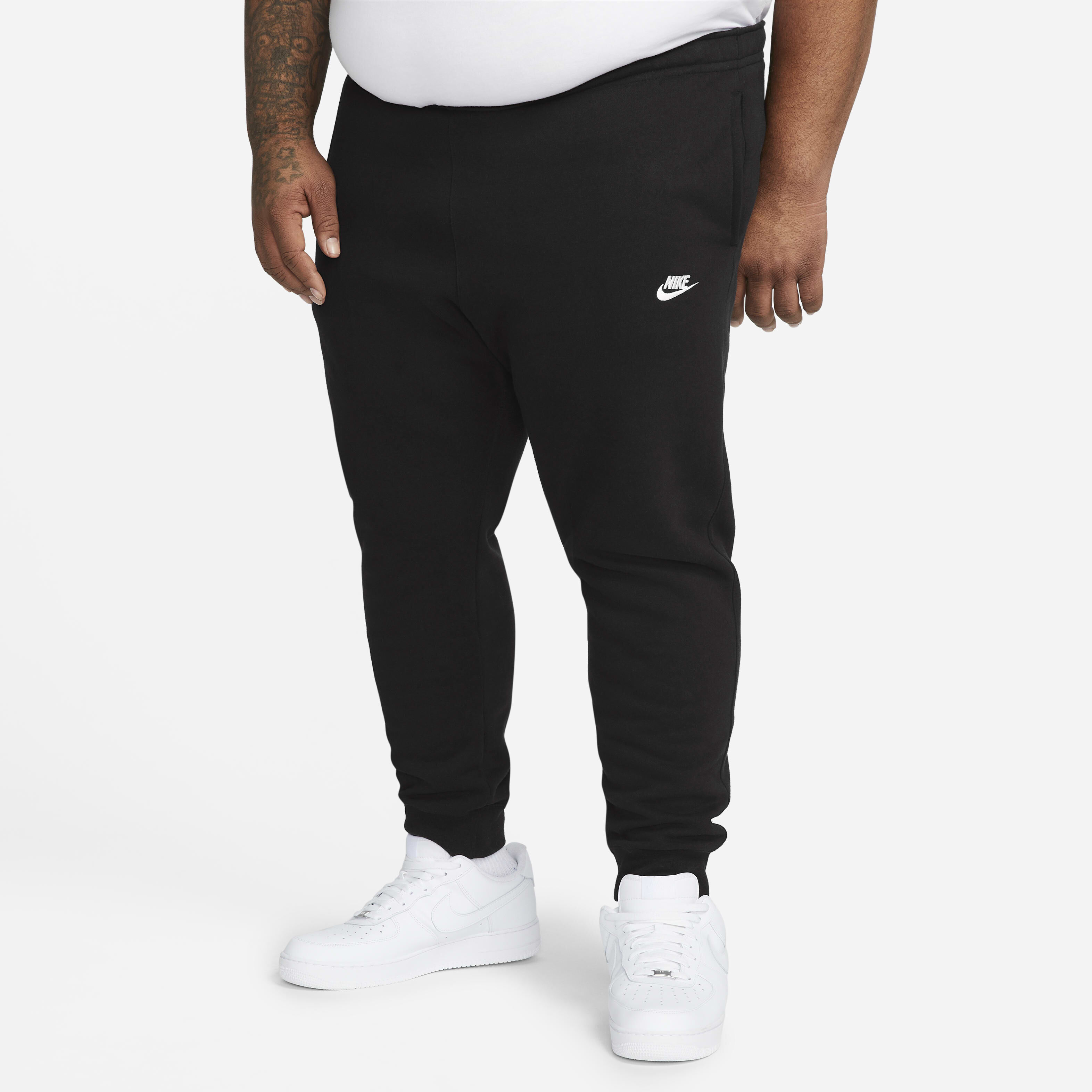 Mens nike club joggers black clearance