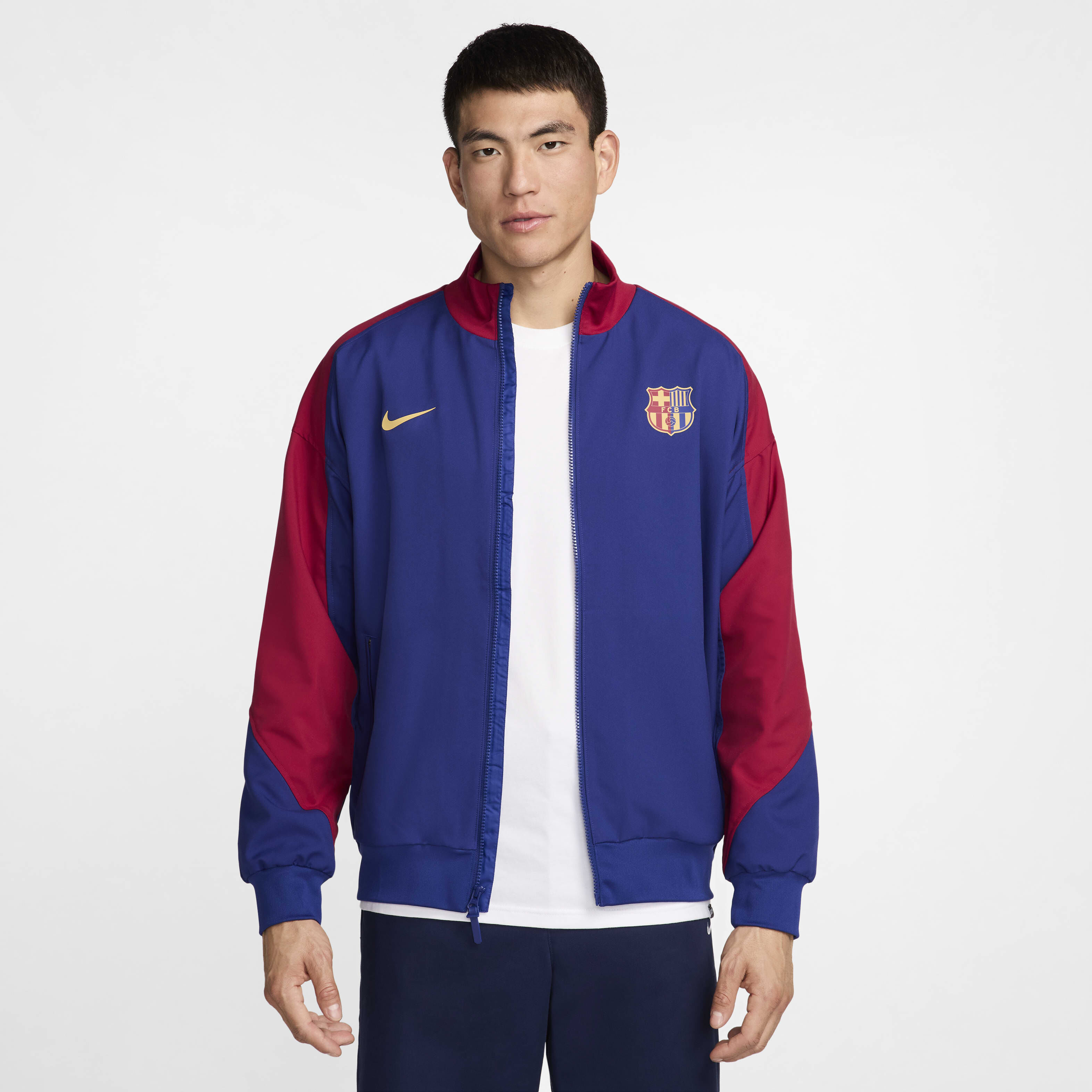 FC Barcelona Track Top Jacket Nike Blue Full Zip Training