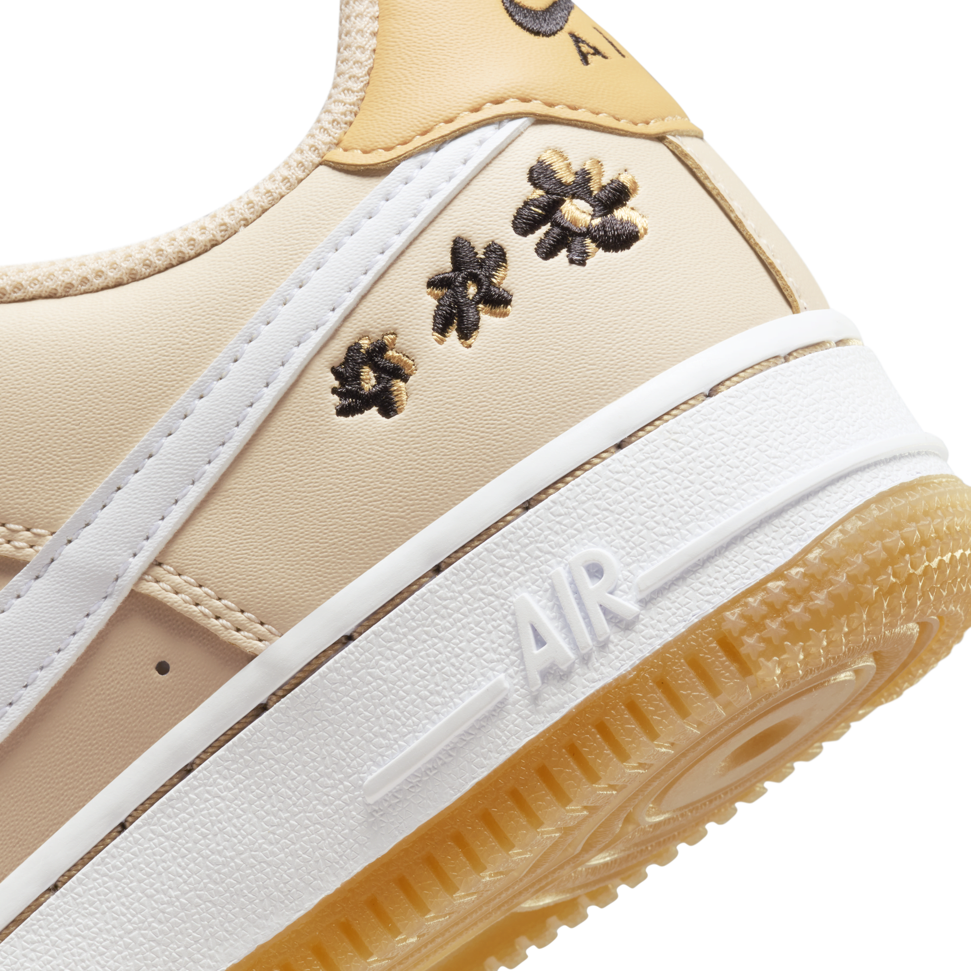 Nike air force 1 gold top
