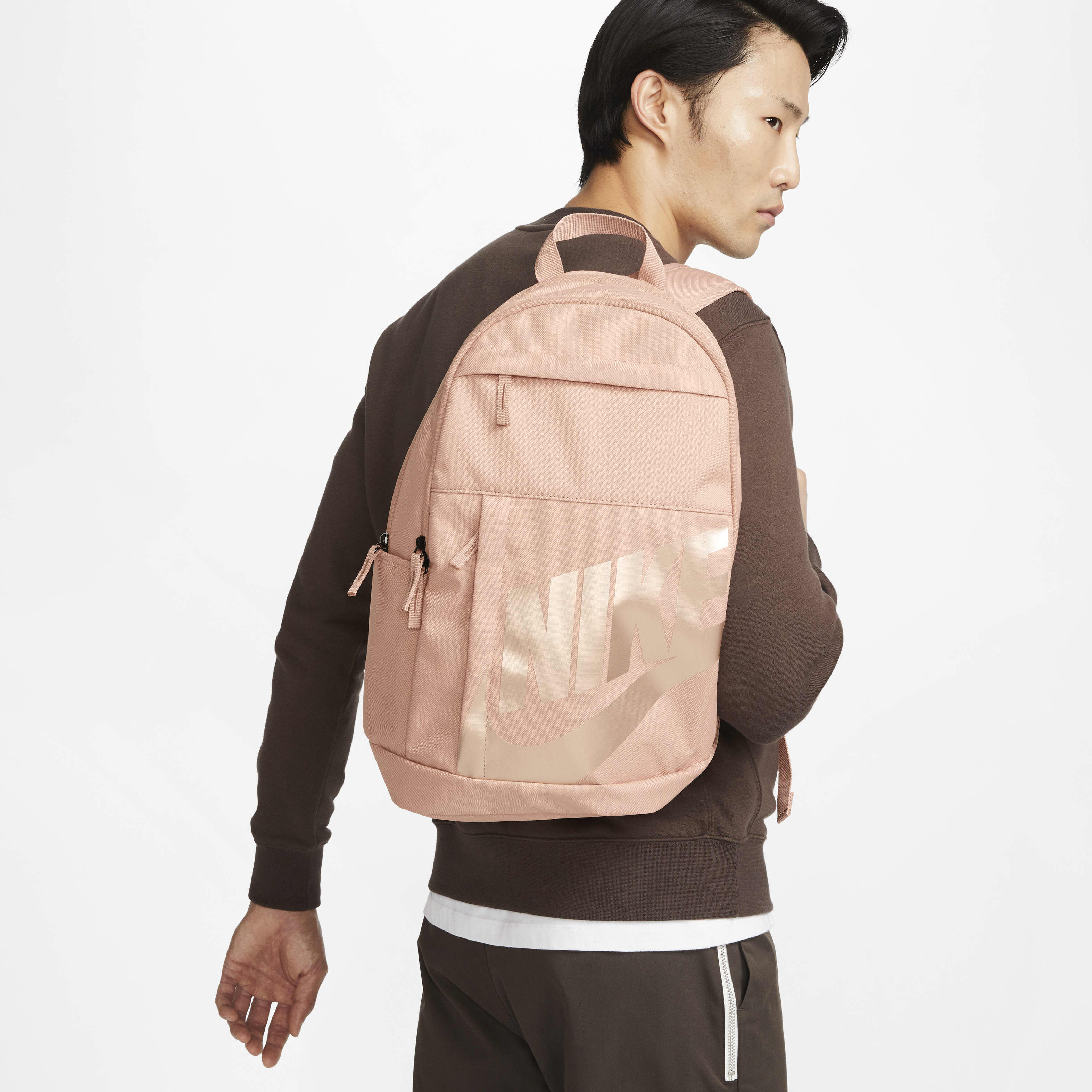 nike rose gold backpack
