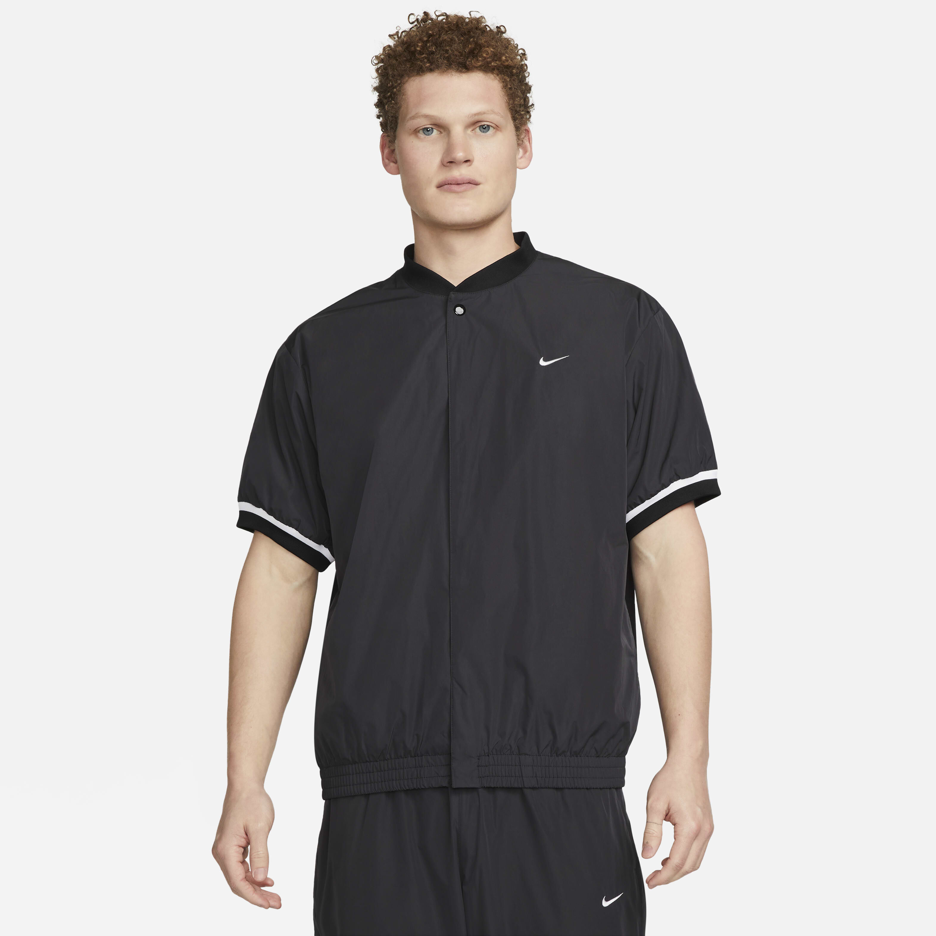 Buy Nike Authentics Men's WarmUp Top Black/White Nike UAE Official