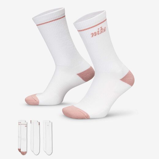 Women's Socks Sale-Nike, Nike Everyday Plus, Cushioned Crew Socks (3 Pairs)