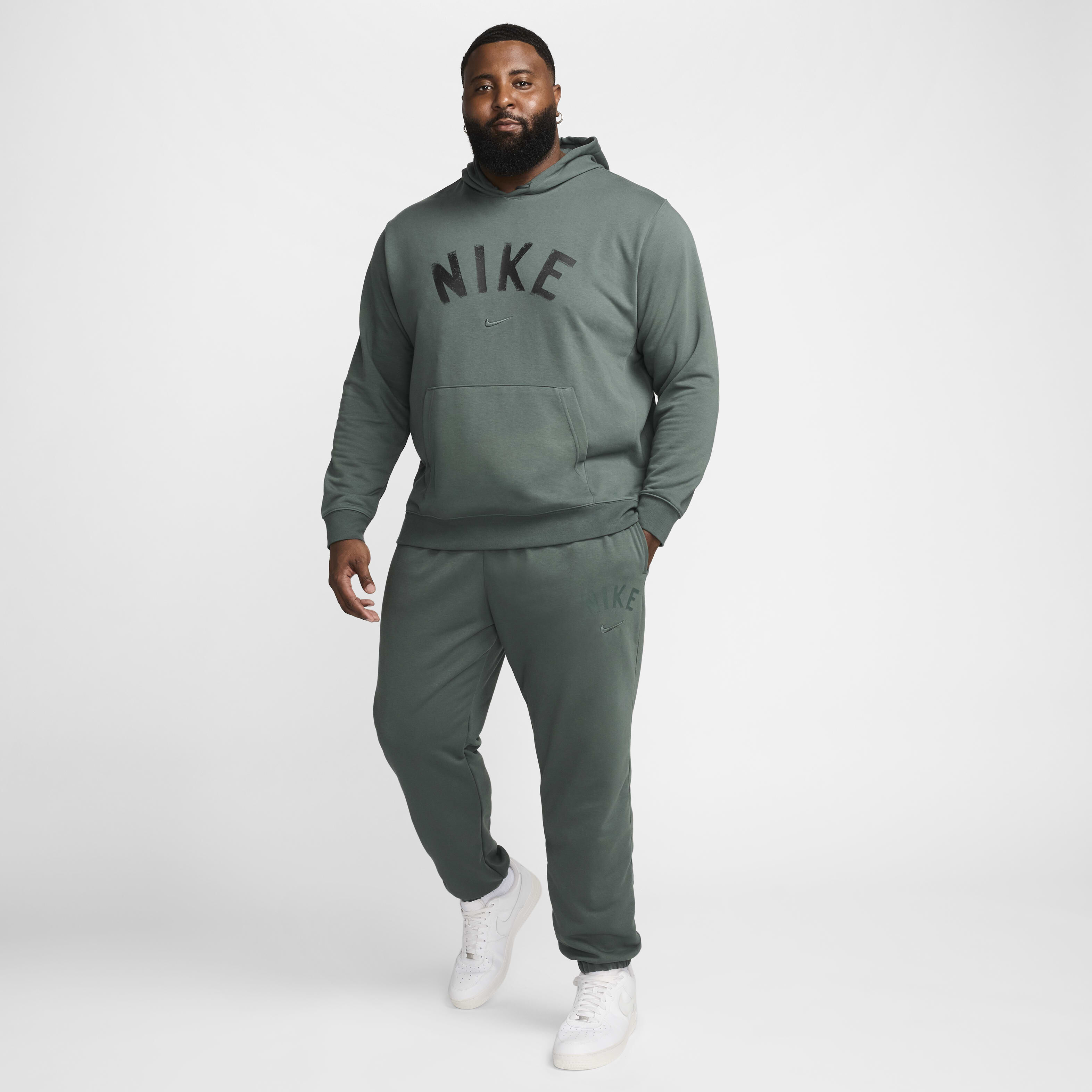 Nike swoosh tracksuit bottoms grey shop
