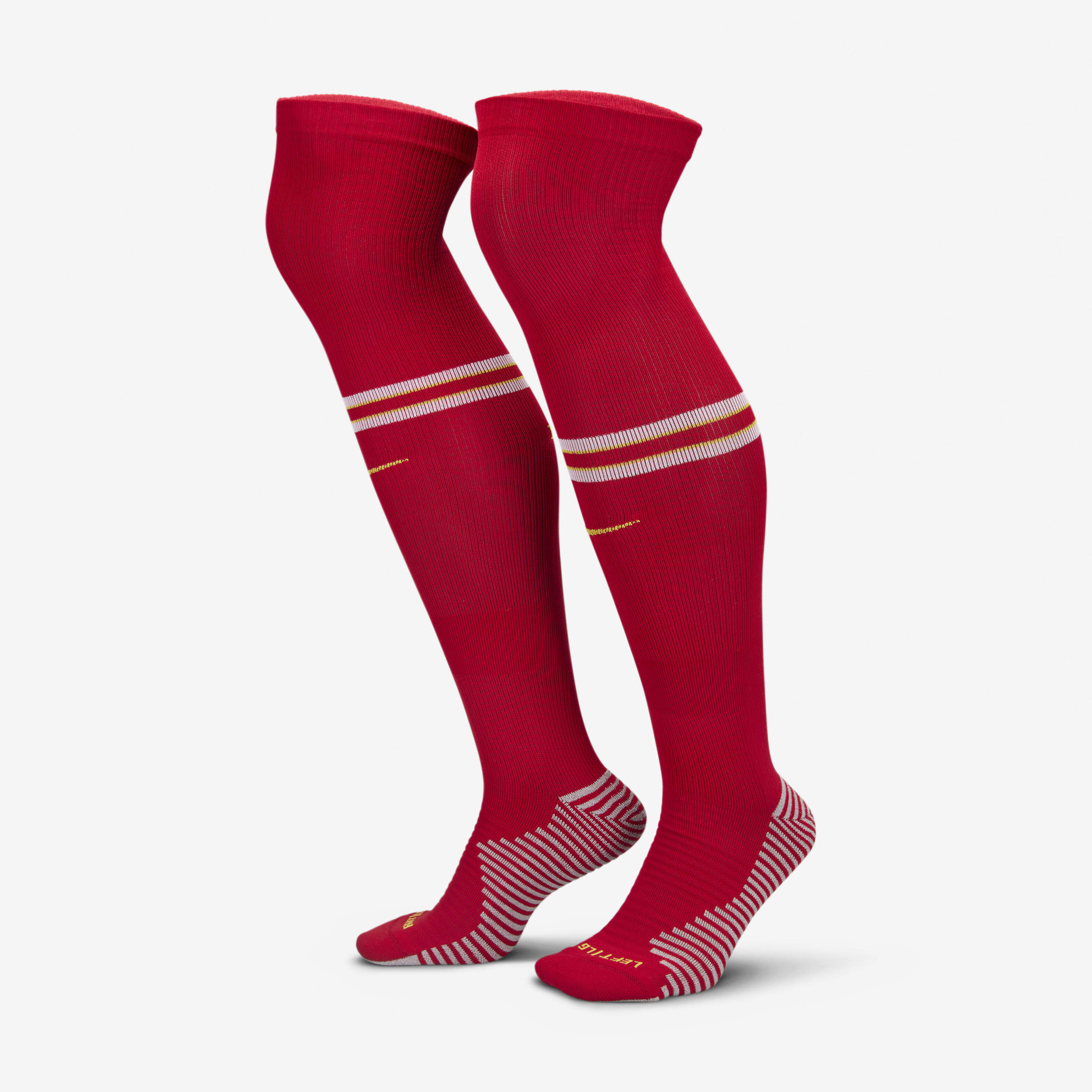 Buy Liverpool F.C. Strike Home Away Nike Knee High Football Socks Gym Red White Chrome Yellow Nike UAE Official