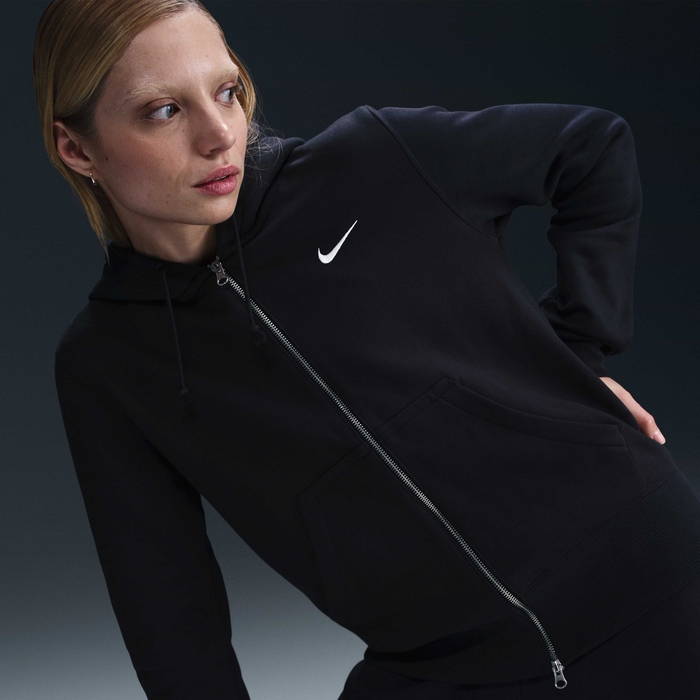 Nike Cropped Hoodie Sportswear Phoenix Fleece Womens Long Full Zip