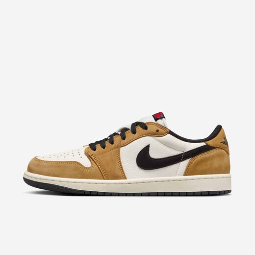 Men's Jordan Shoes-JRDN, Air Jordan 1 Low OG 'Sail and Golden Harvest', Men's Shoes