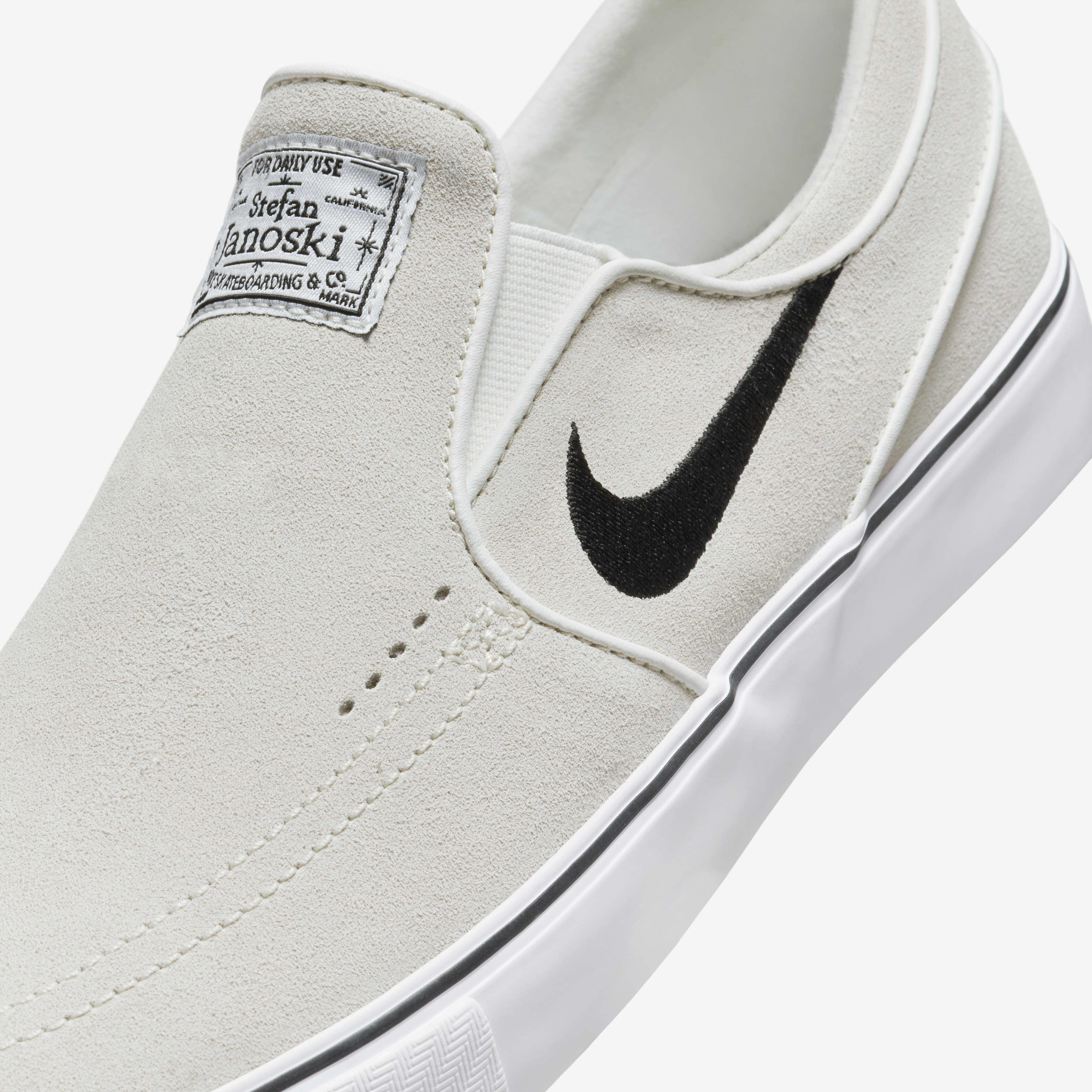 Stefan janoski white slip ons top