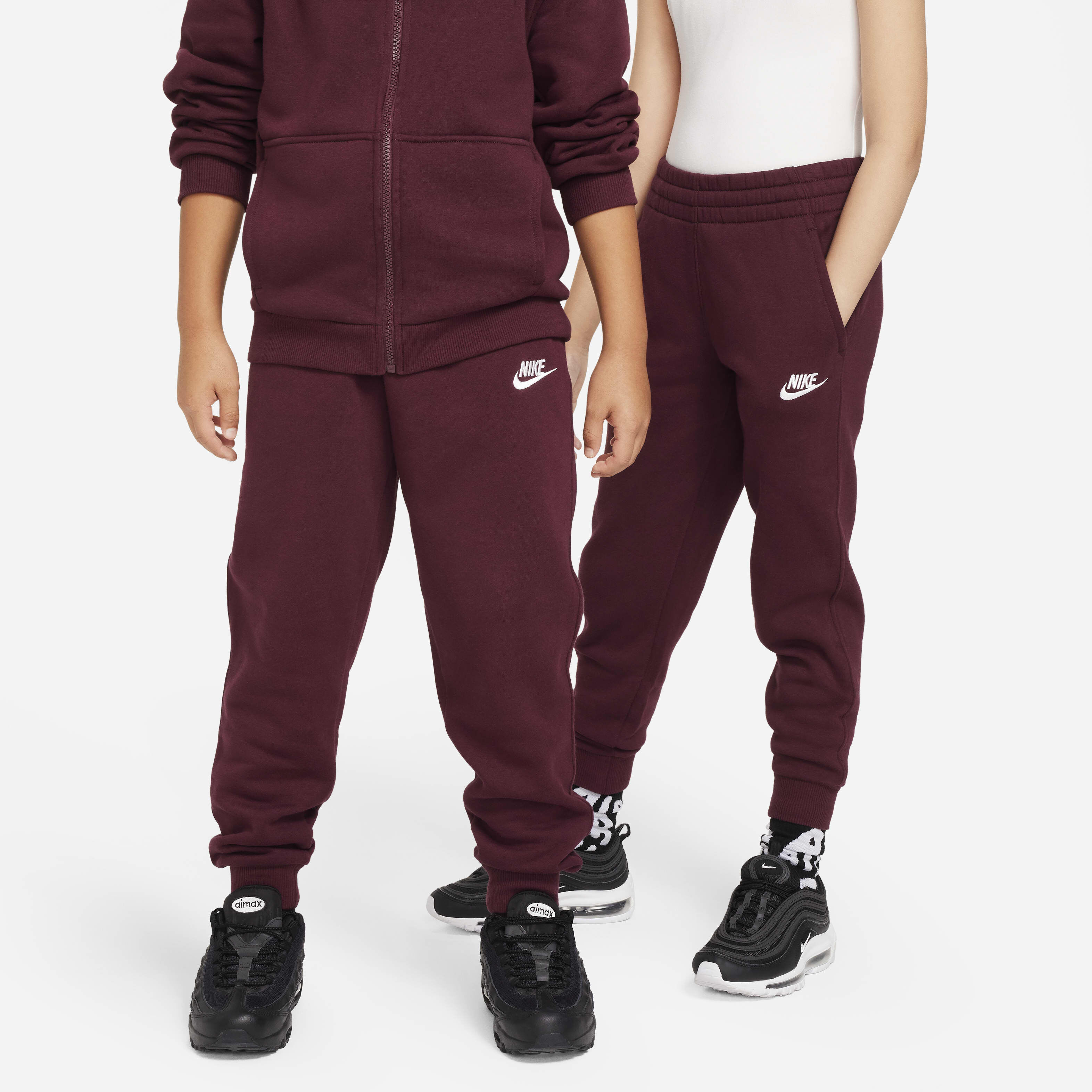 Nike burgundy sweatpants hotsell