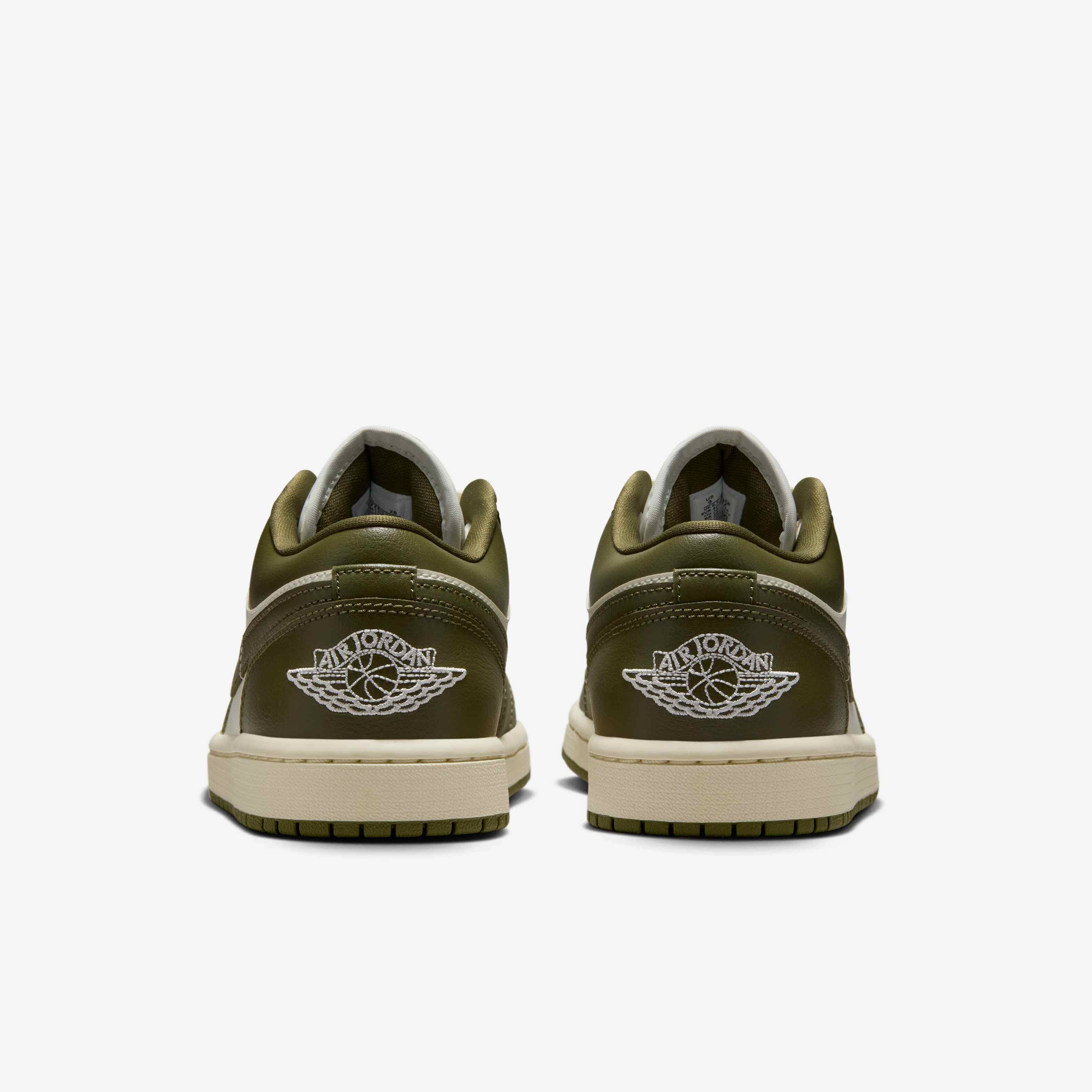 ★NIKE★ Air Jordan 1 Low W Sail Coconut Milk Medium Olive D Jordan AIR JORDAN 1 LOW - Trainers - sail/med olive/coconut