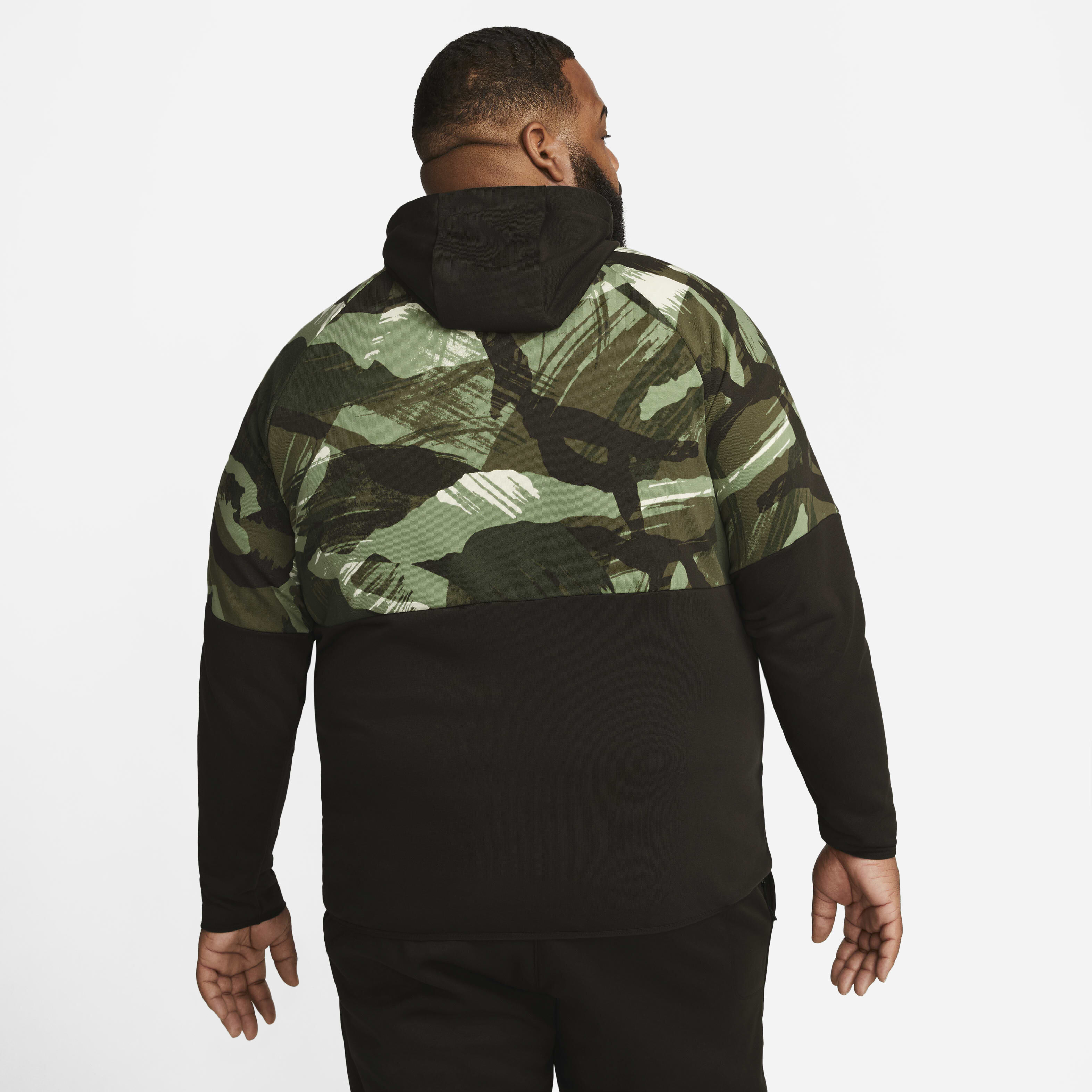 Buy Nike Dri FIT Fleece Men s Full Zip Camo Fitness Hoodie Nike UAE Official