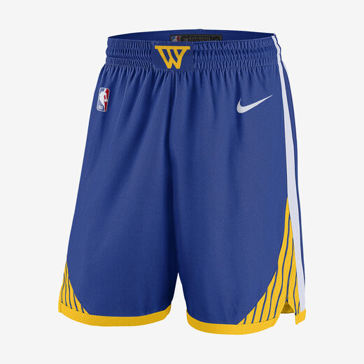Shorts-Nike, Golden State Warriors 2024/25 Swingman Icon Edition, Older Kids' Nike Dri-FIT NBA Replica Shorts