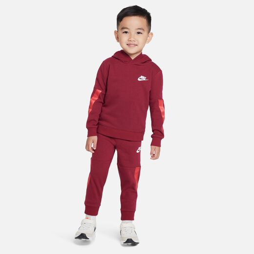 Red nike track outlet suit