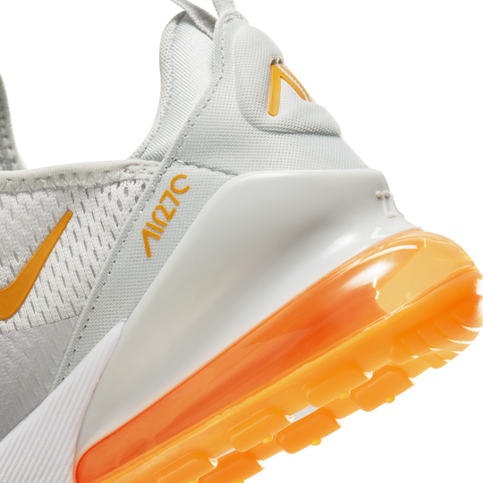 Orange and white top air max 270